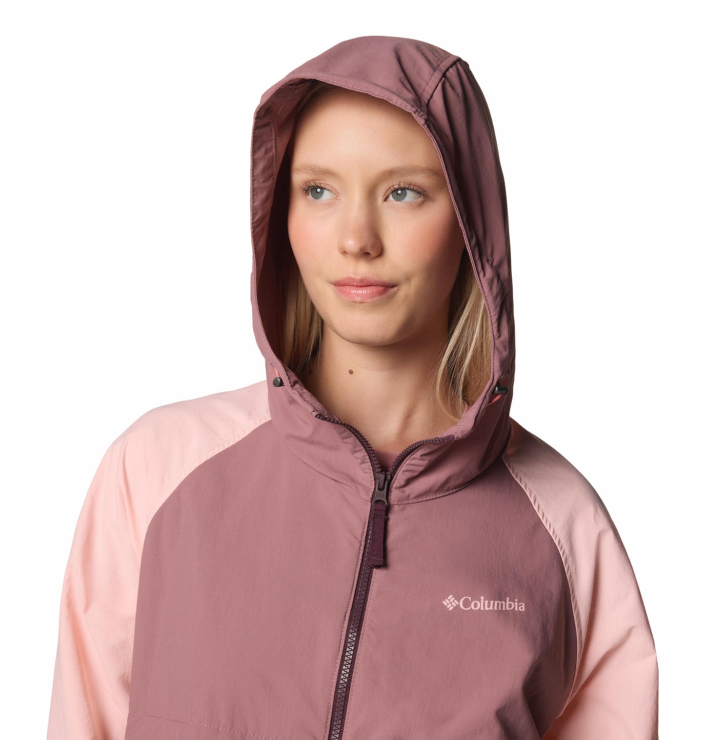 Columbia Womens Pink Omni-Shield Spire Valley Wind and Water Resistant Jacket