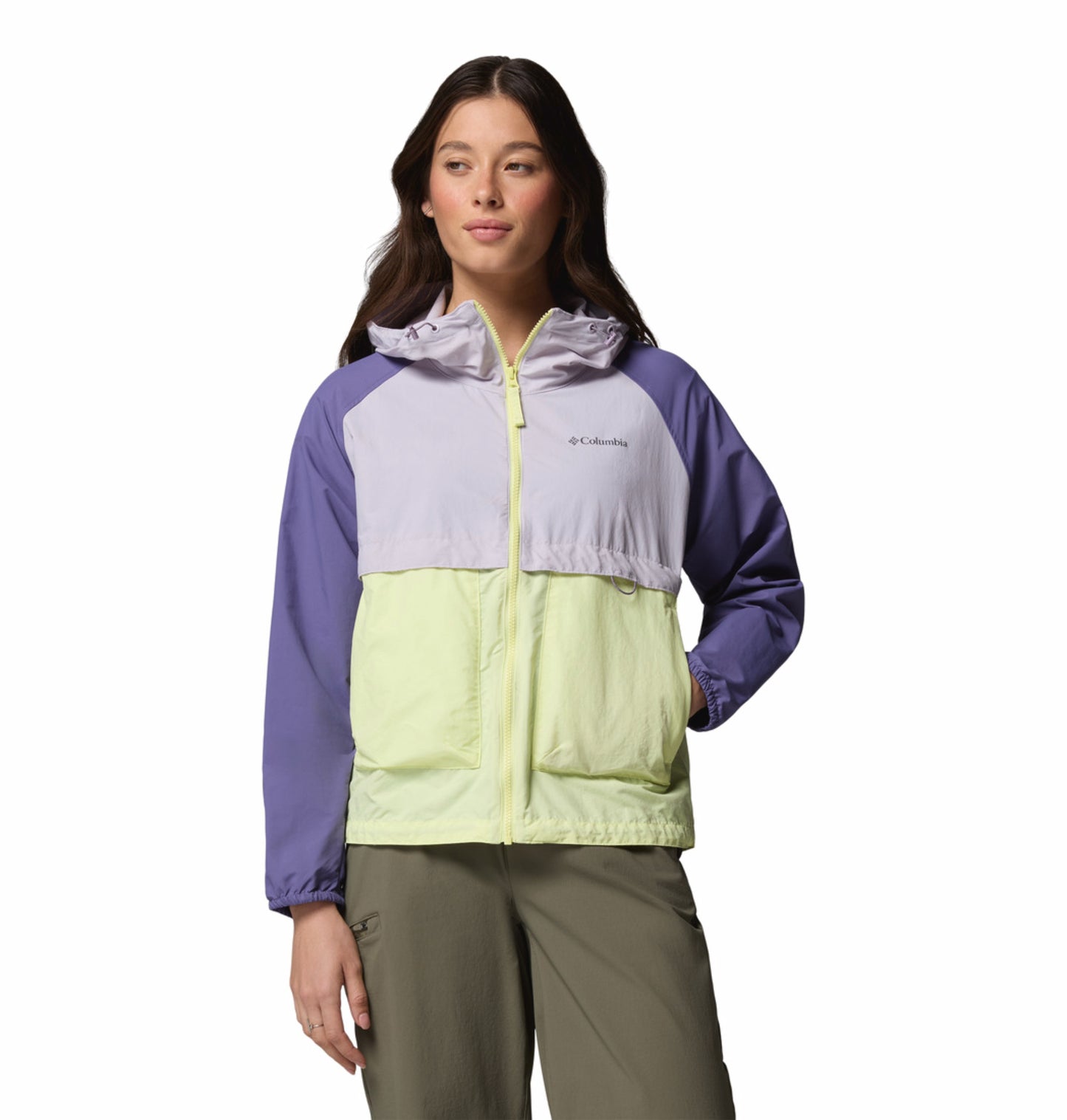 Columbia Women's Multi-Color Omni-Shade Spire Valley Lightweight Windbreaker Jacket