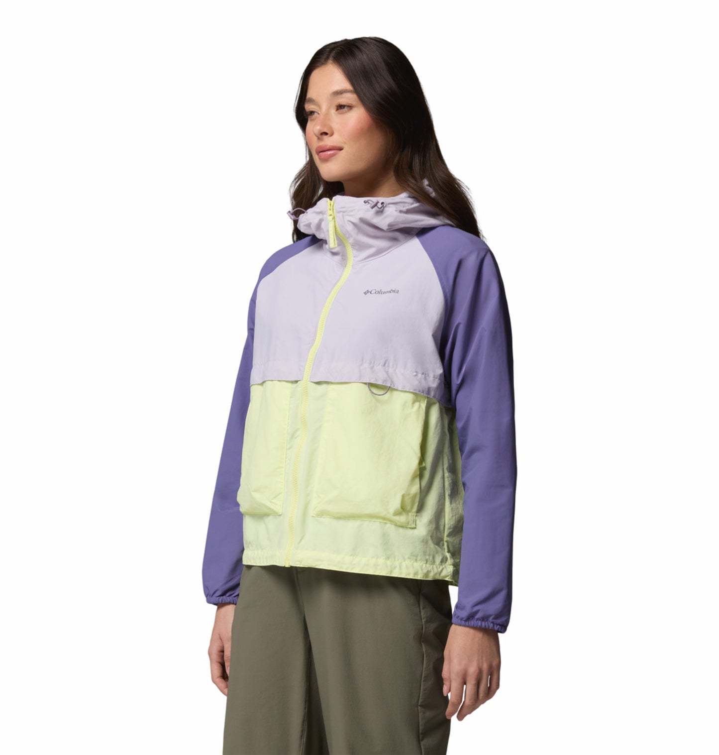 Columbia Women's Multi-Color Omni-Shade Spire Valley Lightweight Windbreaker Jacket