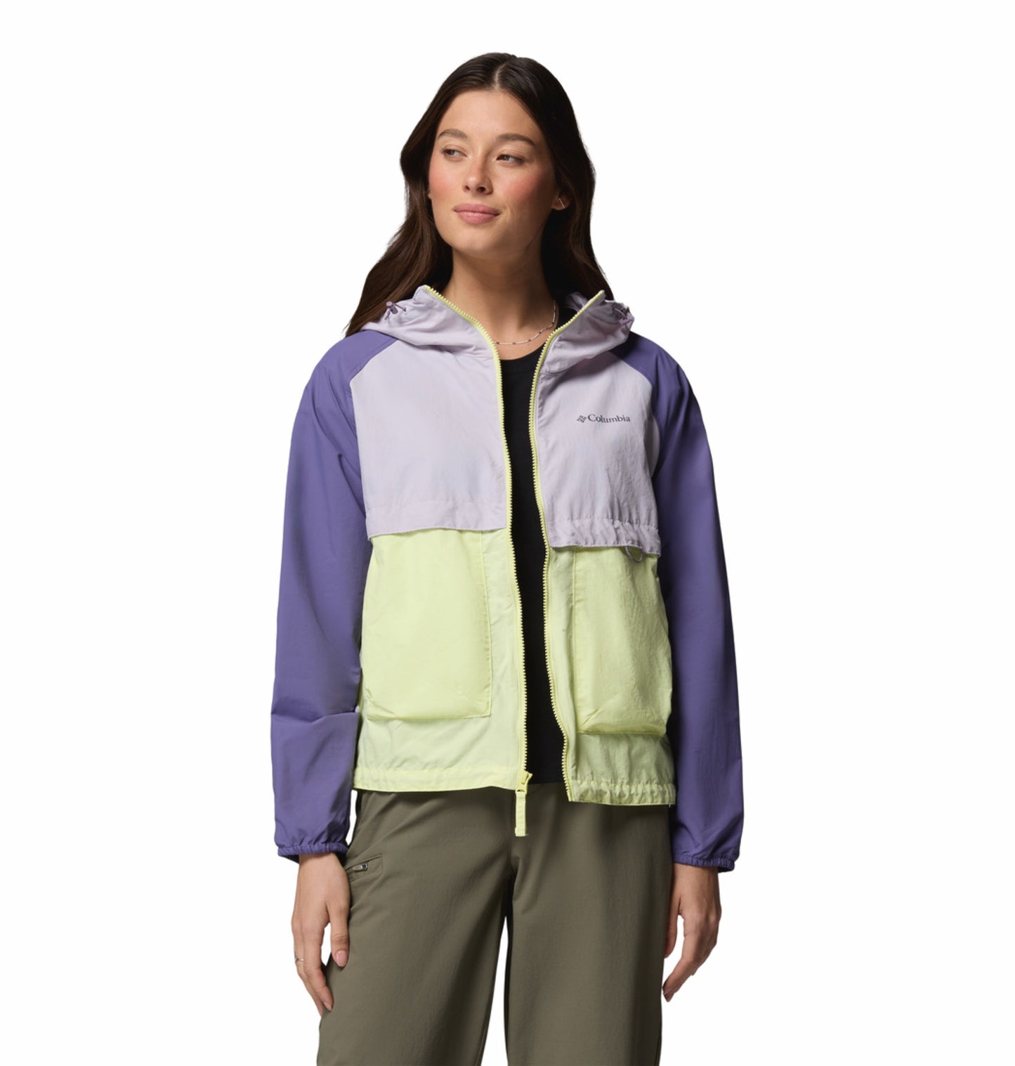 Columbia Women's Multi-Color Omni-Shade Spire Valley Lightweight Windbreaker Jacket