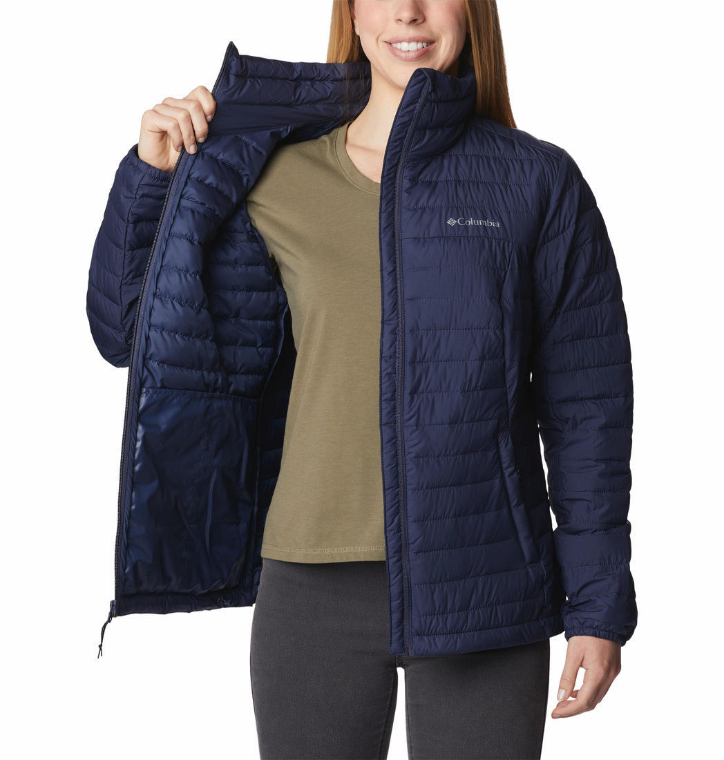 Columbia Women Navy Blue Silver Falls Full Zip Jacket