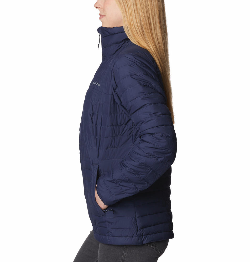 Columbia Women Navy Blue Silver Falls Full Zip Jacket