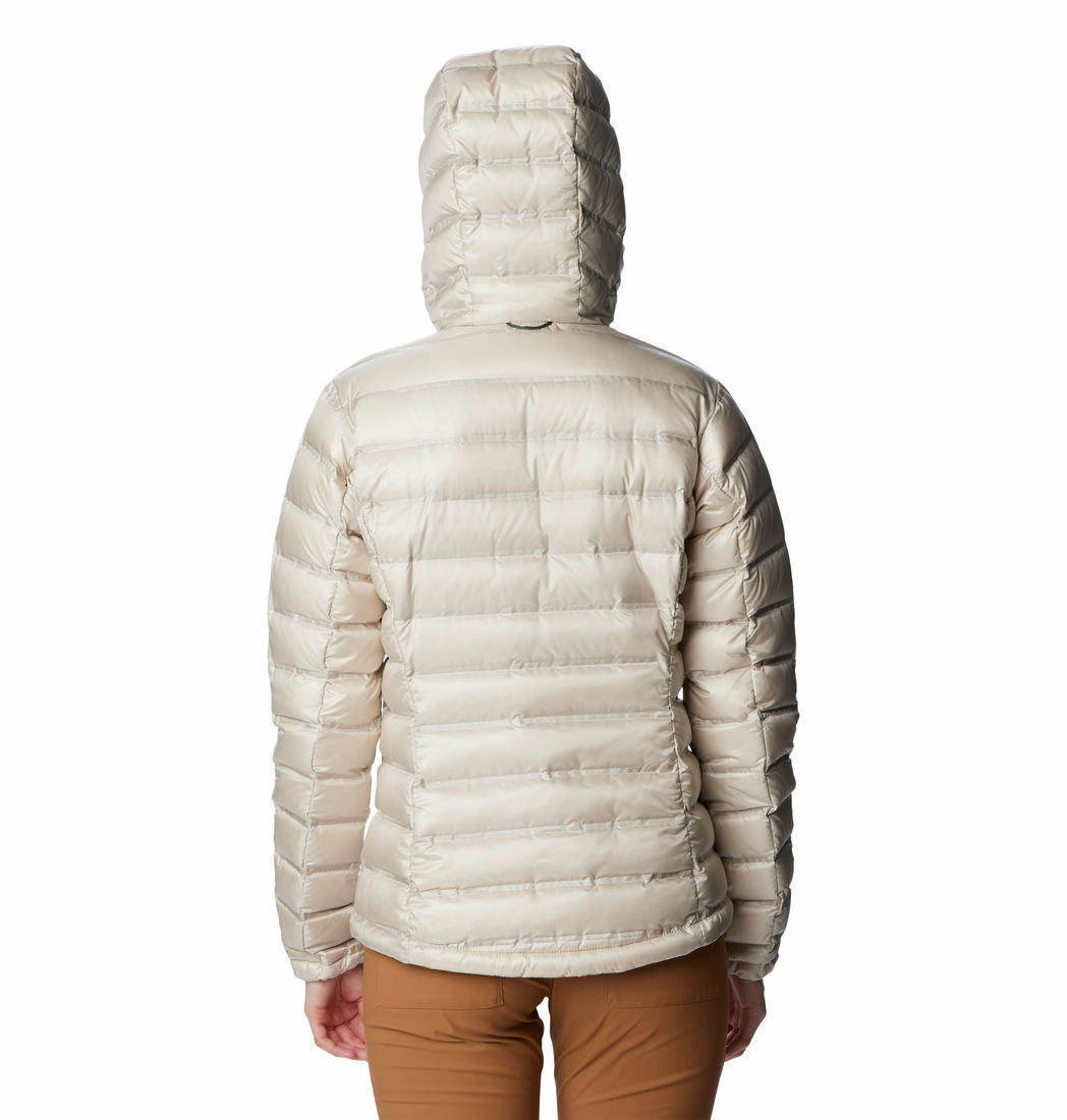 Columbia Women Brown Pebble Peak Down Hooded Jacket