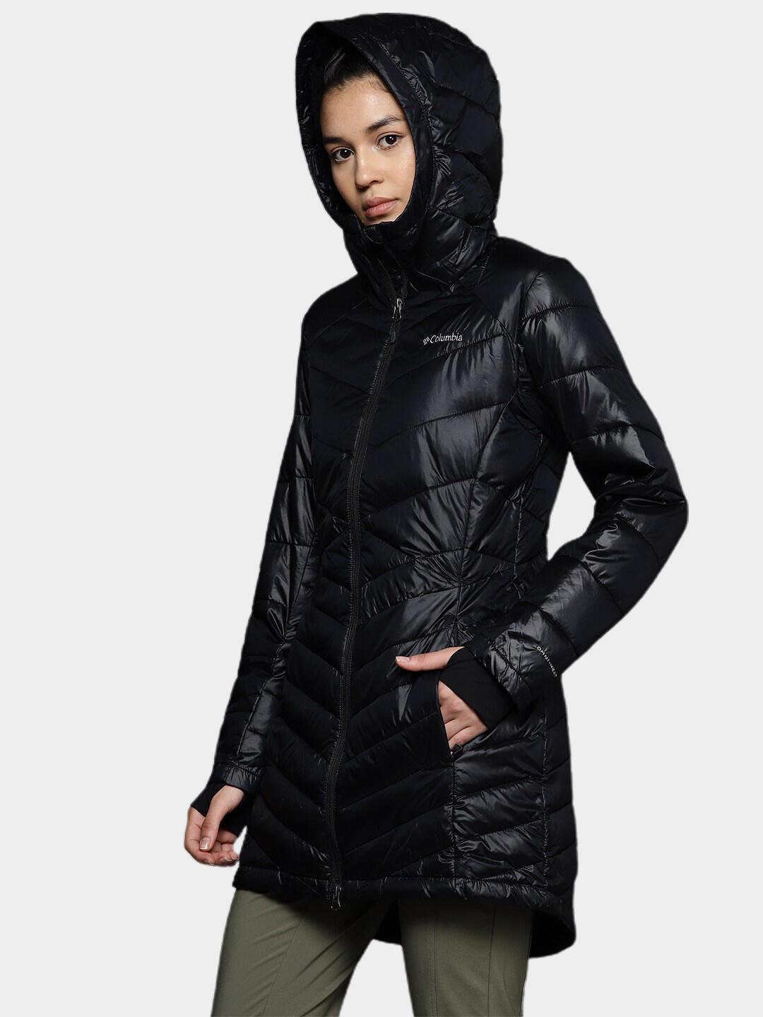 Columbia Women Black Joy Peak Mid Jacket