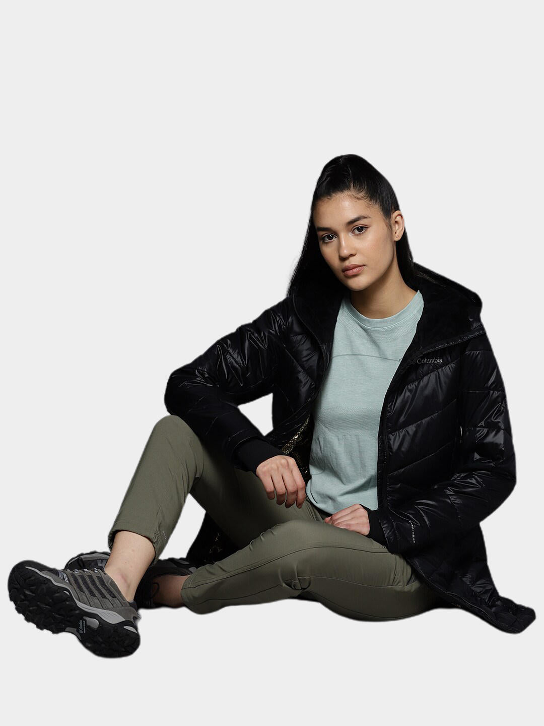 Columbia Women Black Joy Peak Mid Jacket