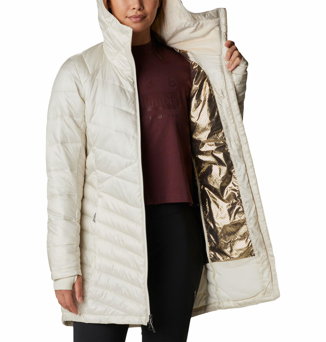 Columbia Women White Joy Peak Mid Jacket