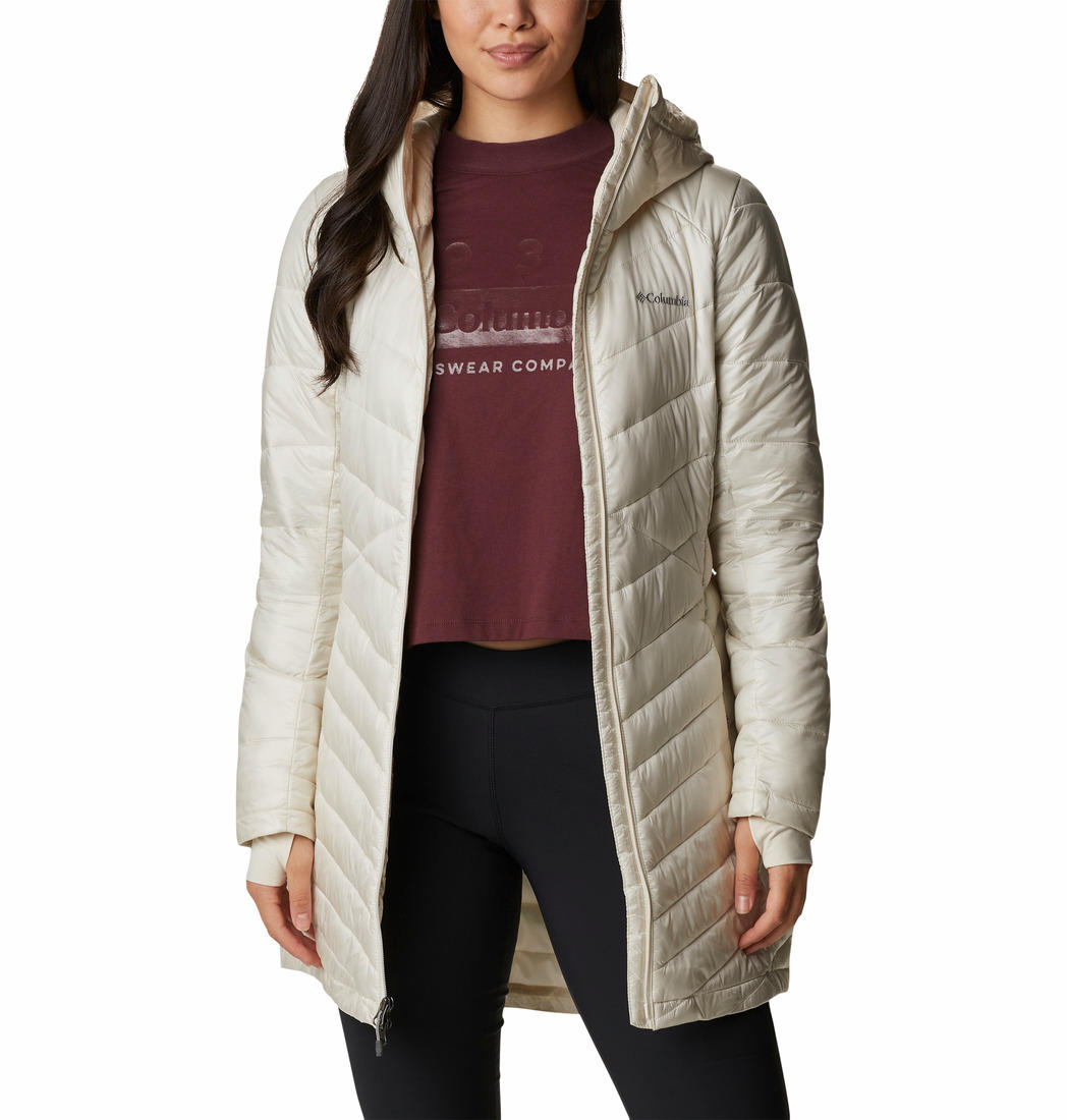 Columbia Women White Joy Peak Mid Jacket