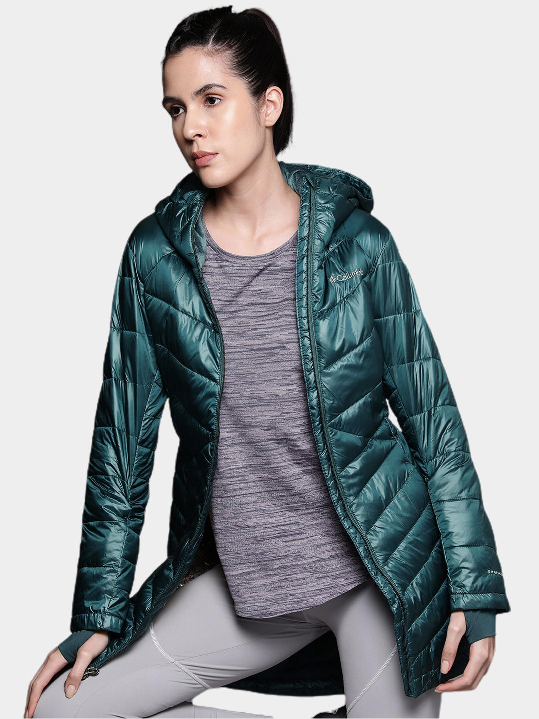 Columbia Women Navy Blue Joy Peak Mid Jacket