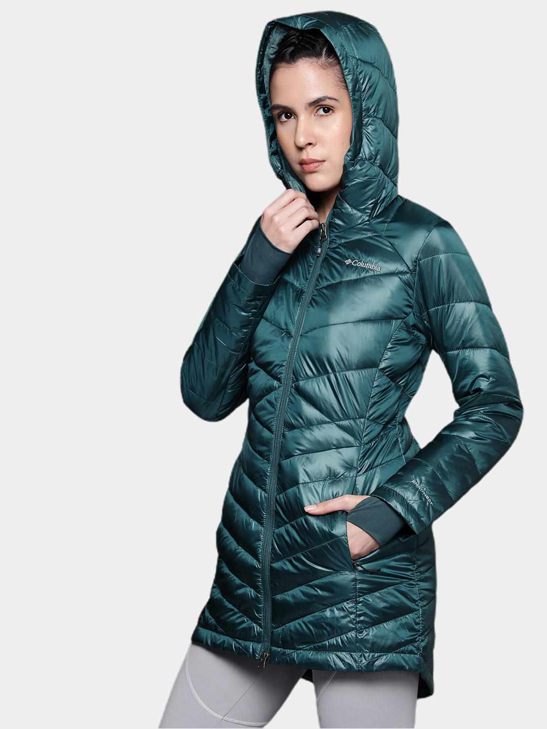 Columbia Women Navy Blue Joy Peak Mid Jacket