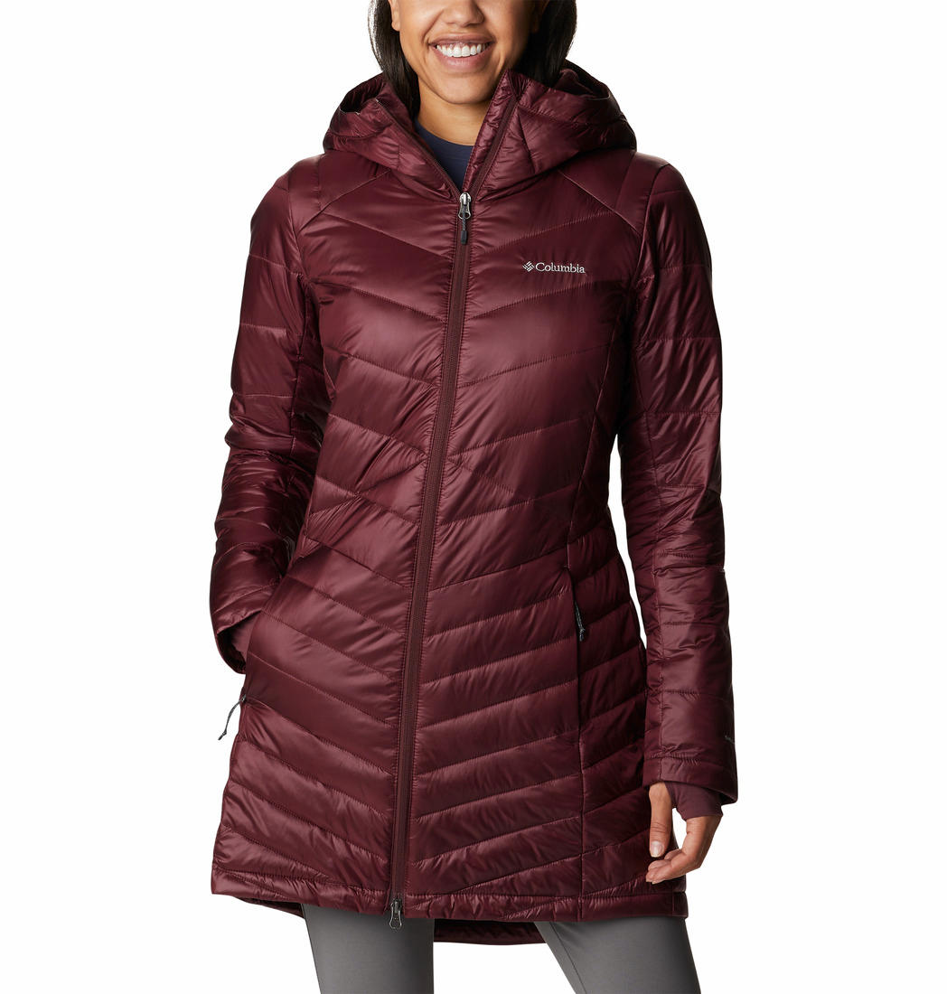 Columbia Women Maroon Joy Peak Mid Jacket
