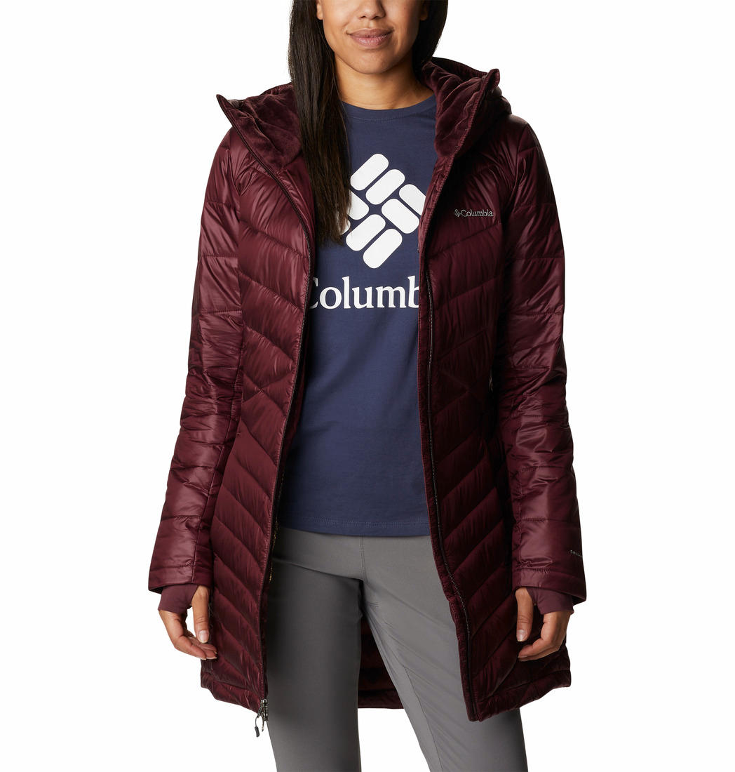 Columbia Women Maroon Joy Peak Mid Jacket