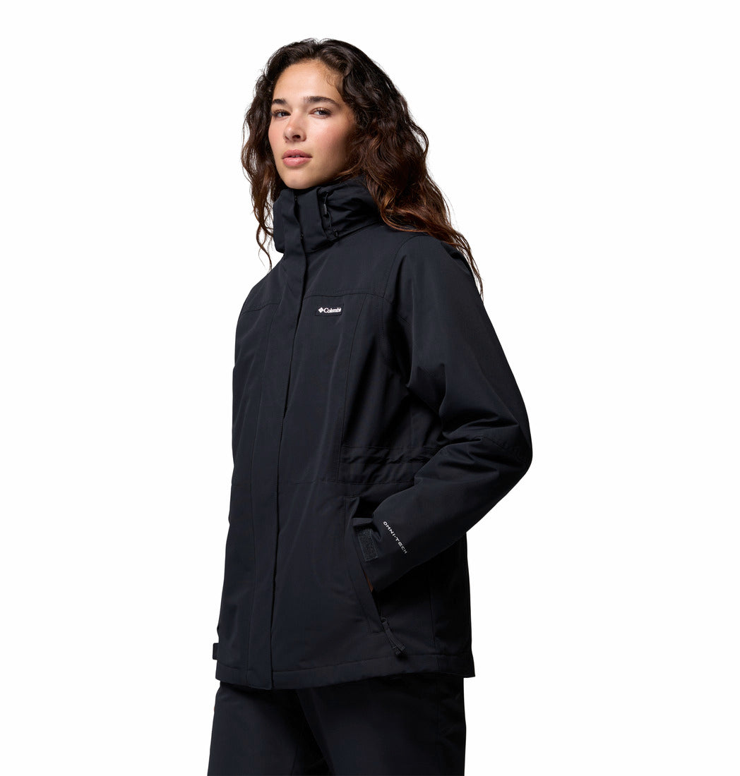 Columbia Women Black Omni-Heat Reflective Bugaboo IV Interchangeable Jacket