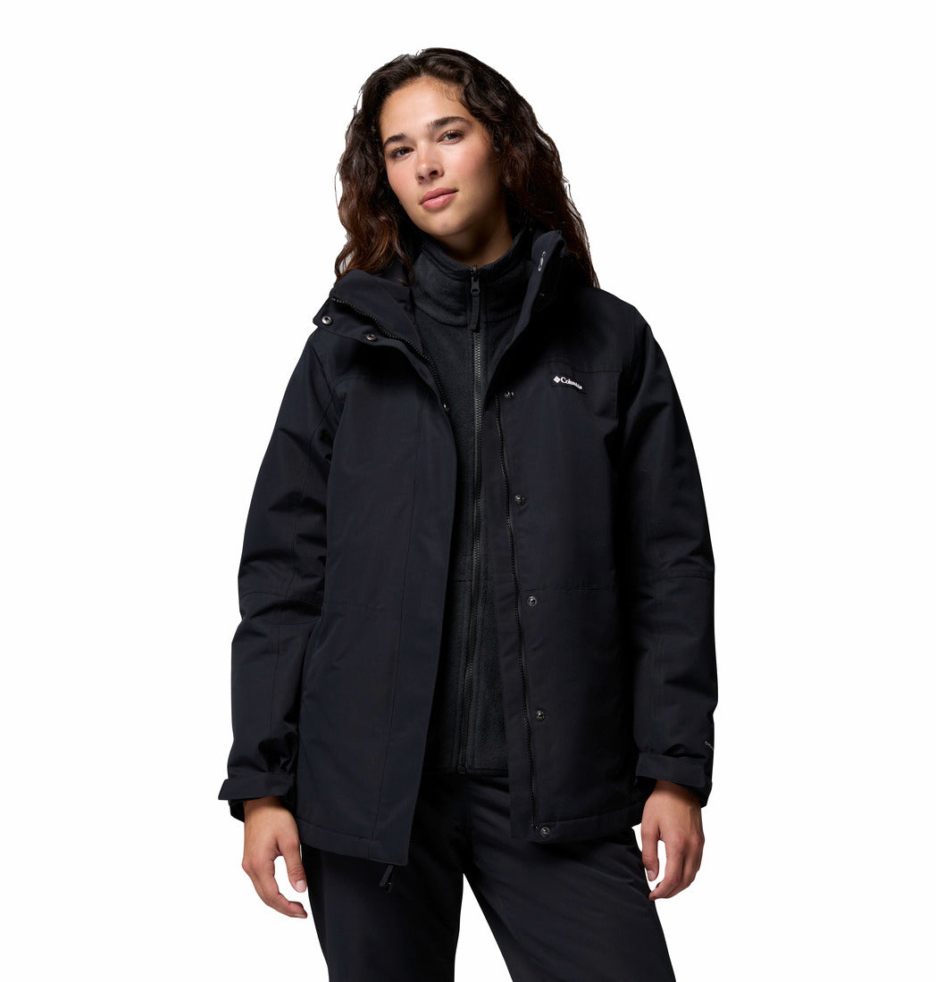 Columbia Women Black Omni-Heat Reflective Bugaboo IV Interchangeable Jacket