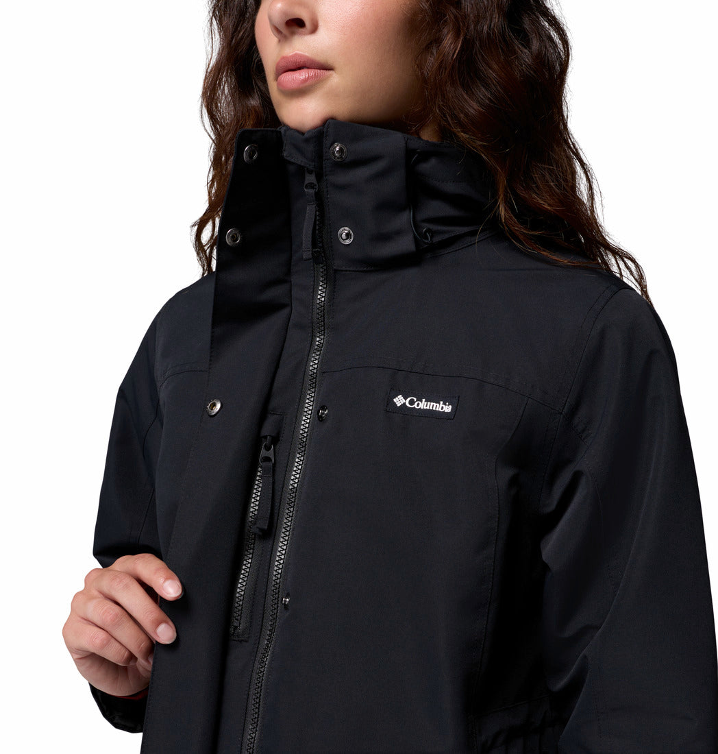 Columbia Women Black Omni-Heat Reflective Bugaboo IV Interchangeable Jacket