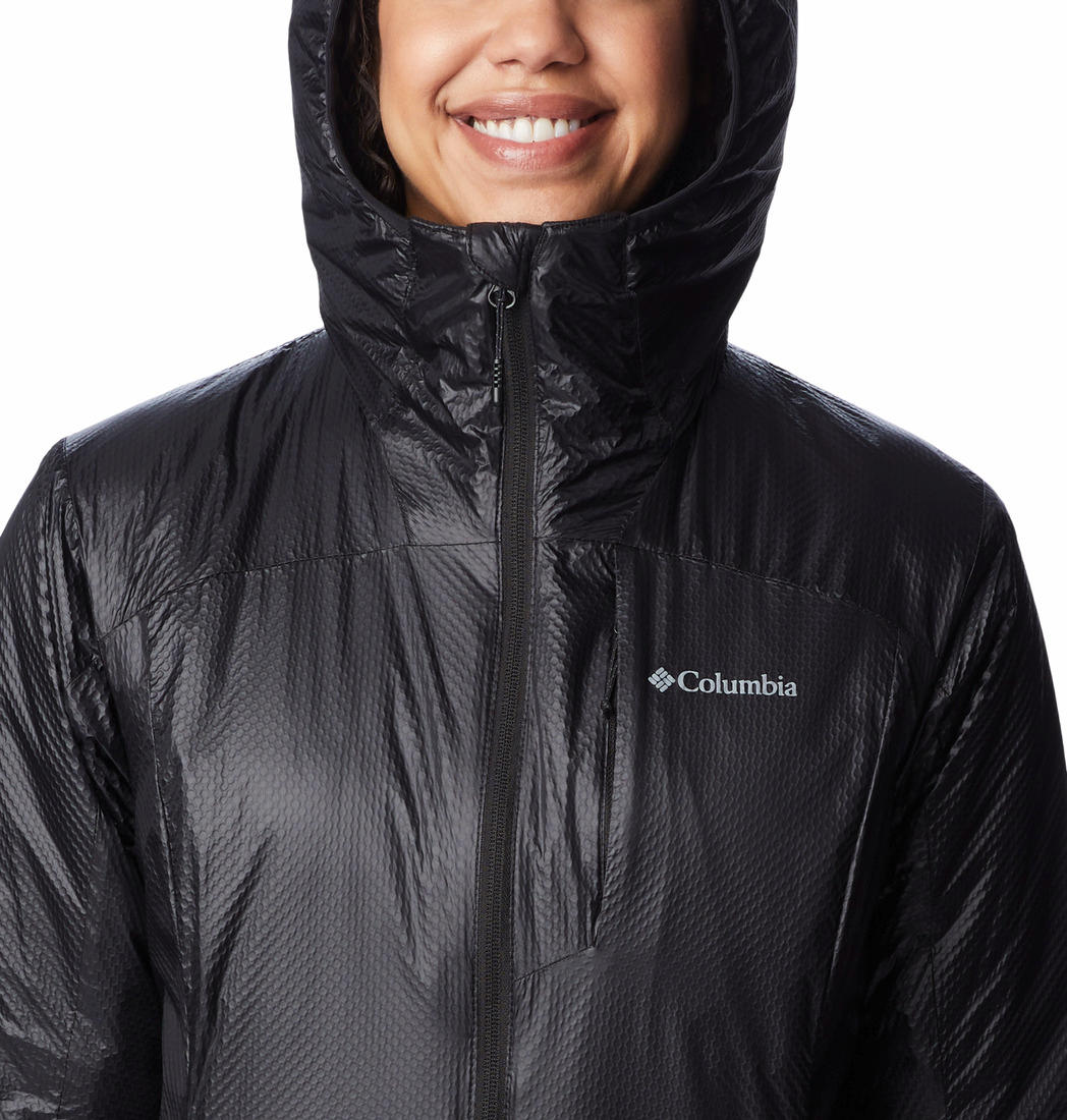 Columbia Womens Black Arch Rock II Hooded Jacket