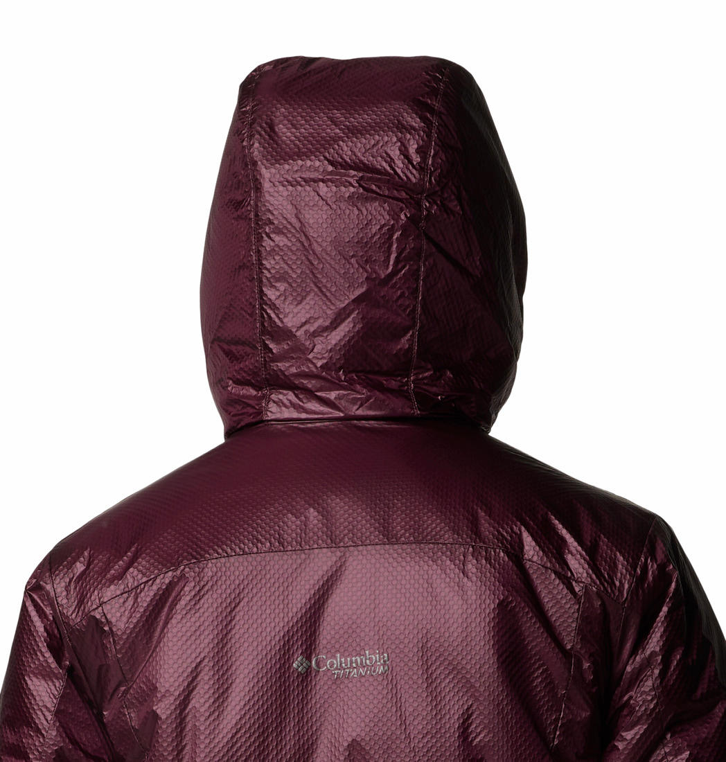 Columbia Womens Red Arch Rock II Hooded Jacket