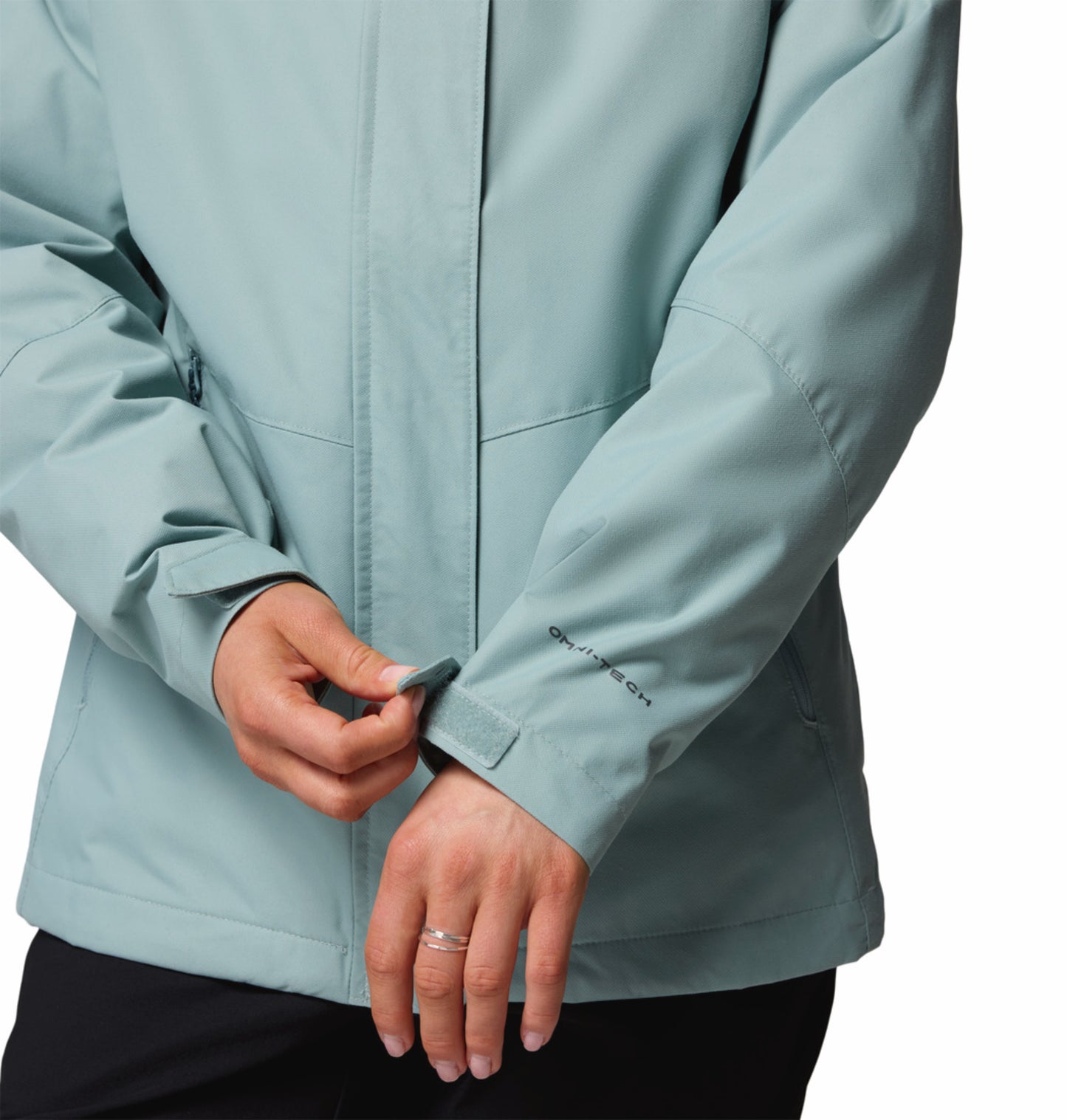 Columbia Women Blue OmniHeat Reflective Bugaboo III Fleece Interchangeable Jacket