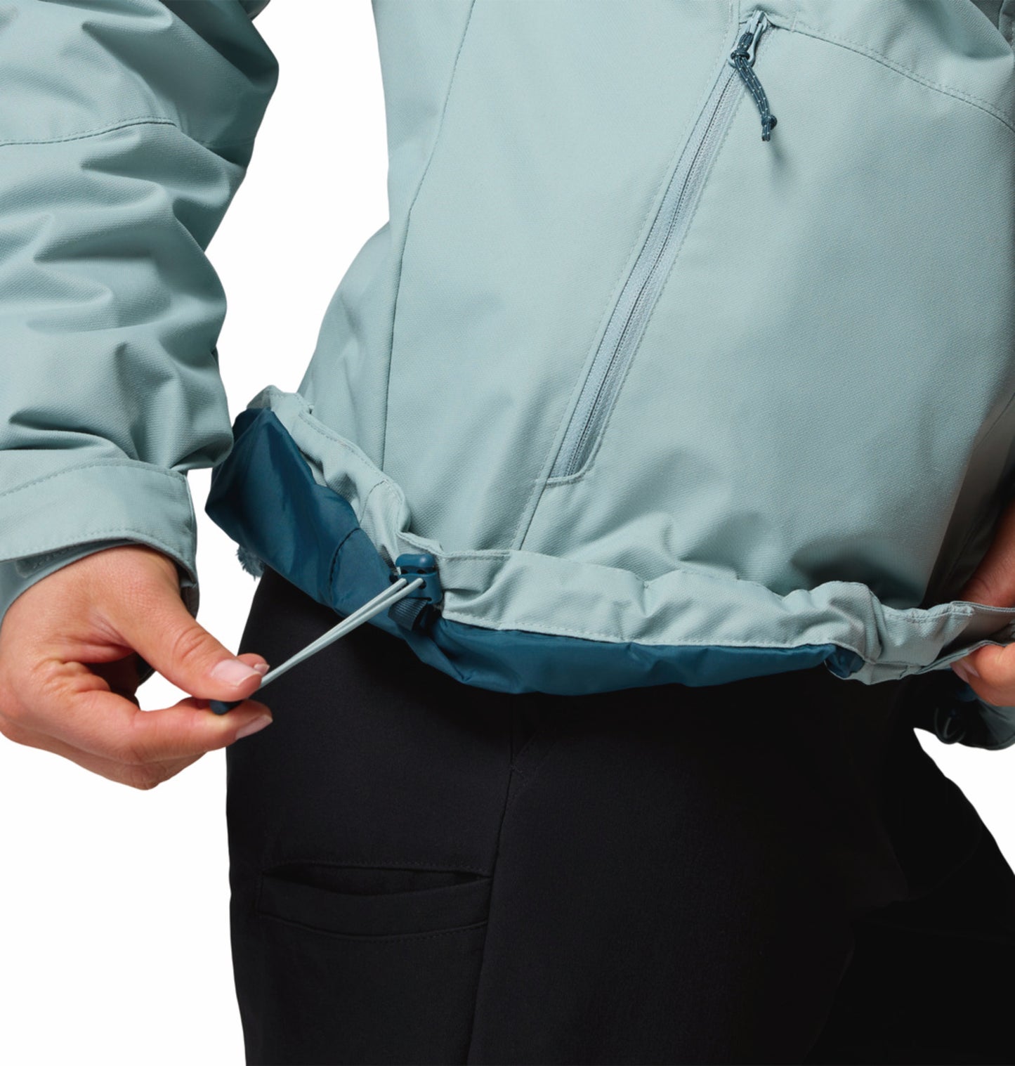 Columbia Women Blue OmniHeat Reflective Bugaboo III Fleece Interchangeable Jacket