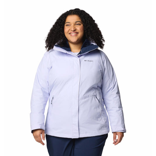 Columbia Women Purple Omni-Heat Reflective Bugaboo III Inetrchangeable Jacket