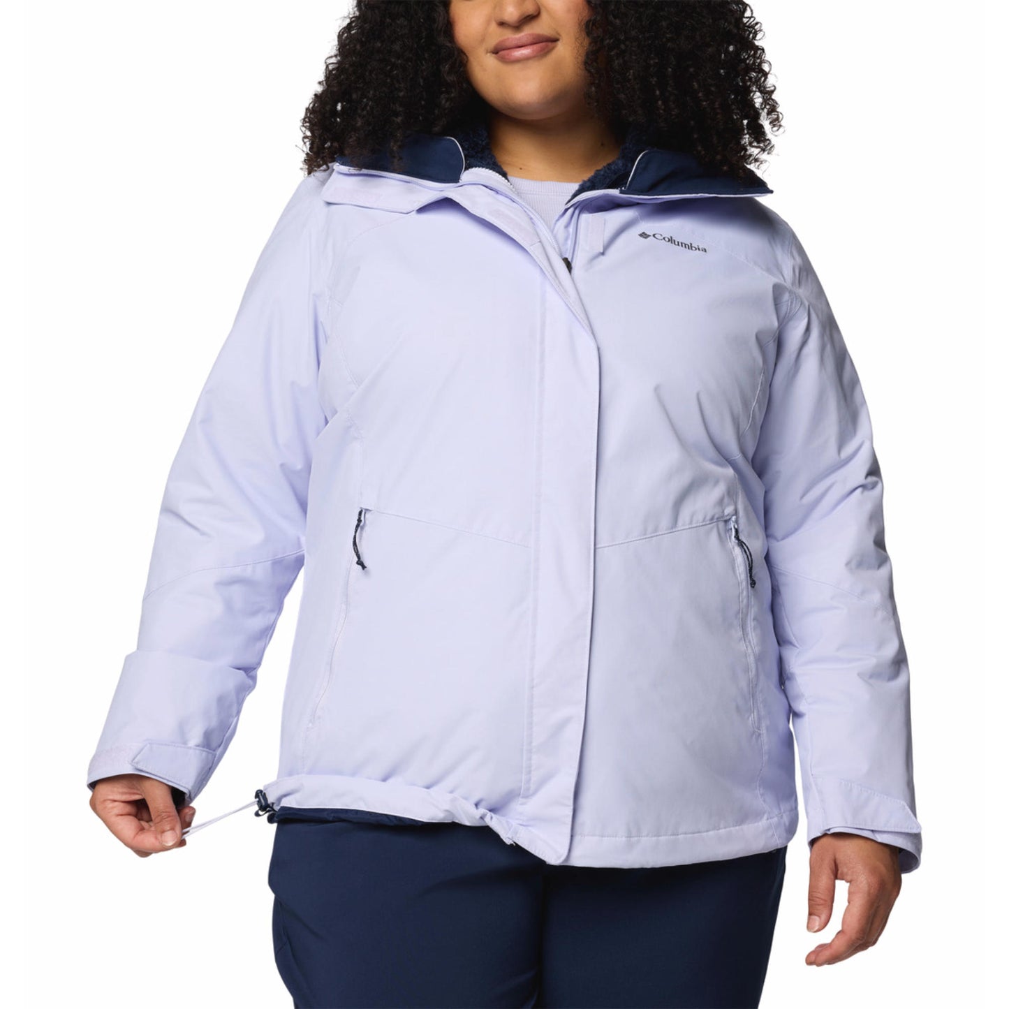 Columbia Women Purple Omni-Heat Reflective Bugaboo III Inetrchangeable Jacket