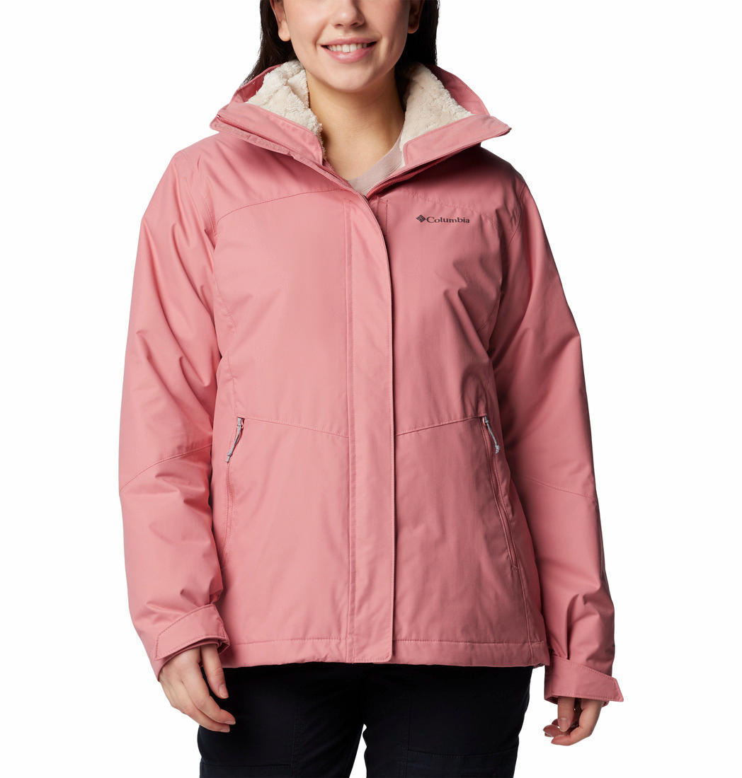 Columbia Womens Red Bugaboo III Fleece Interchange Jacket