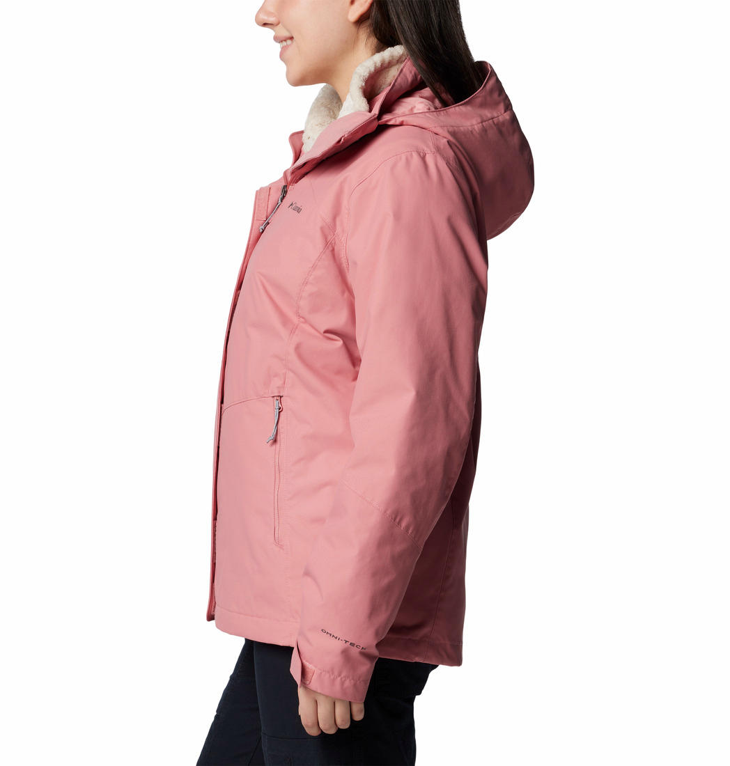 Columbia Womens Red Bugaboo III Fleece Interchange Jacket