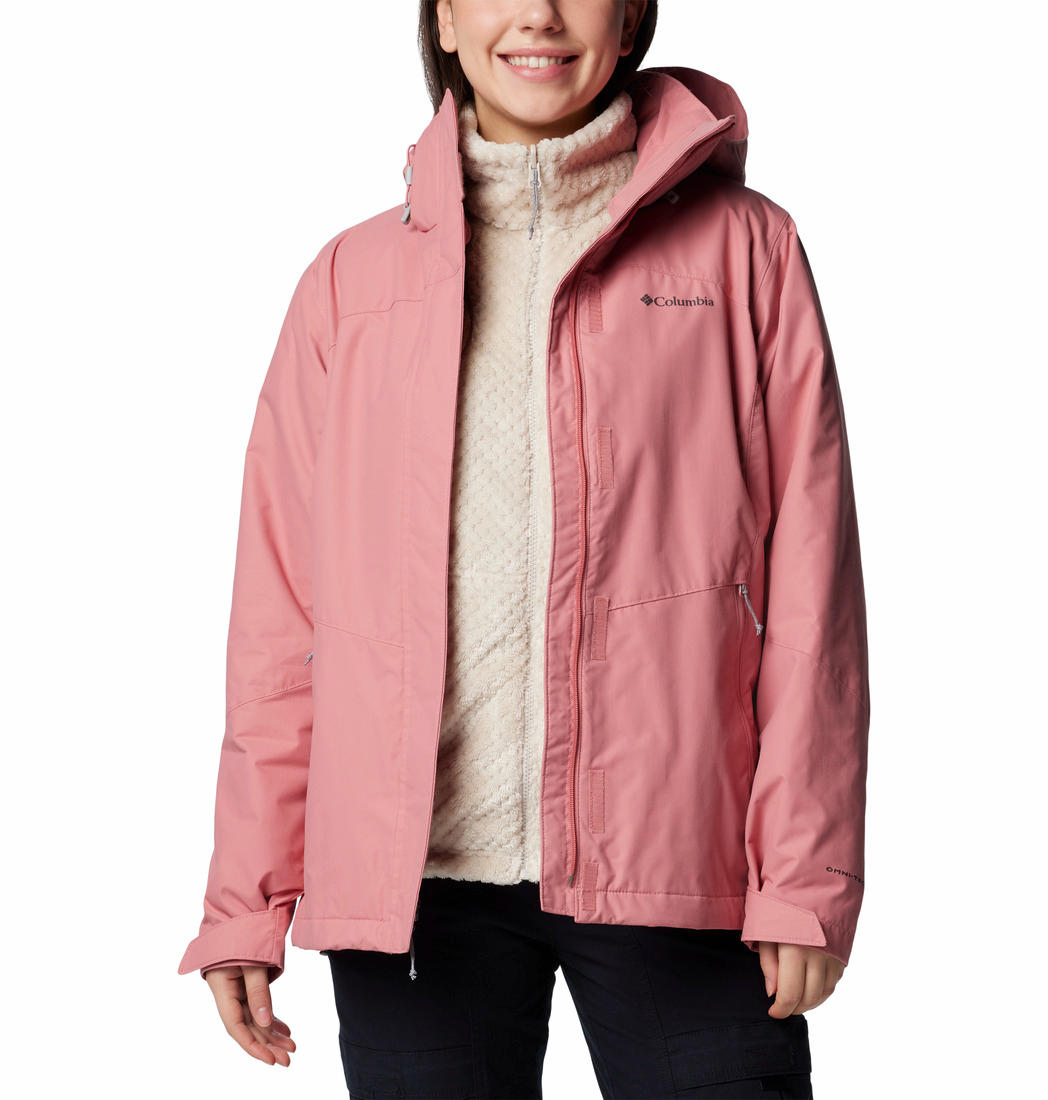 Columbia Womens Red Bugaboo III Fleece Interchange Jacket