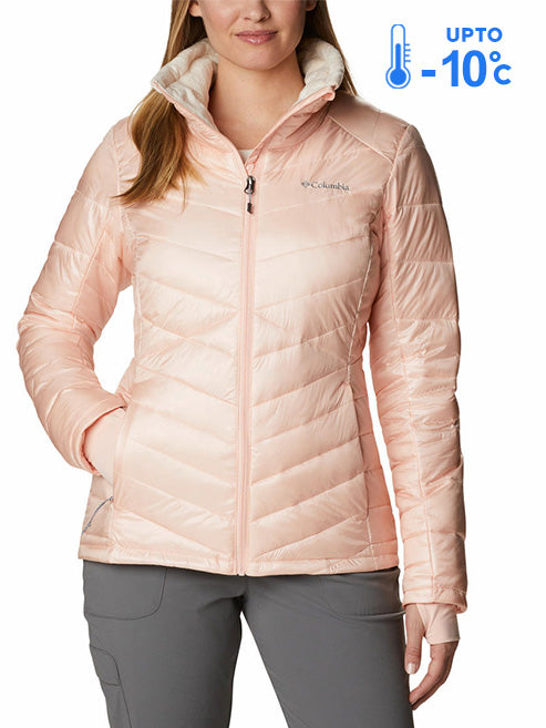 Columbia Women Peach Omni-Heat Inifnity Joy Peak Down Jacket