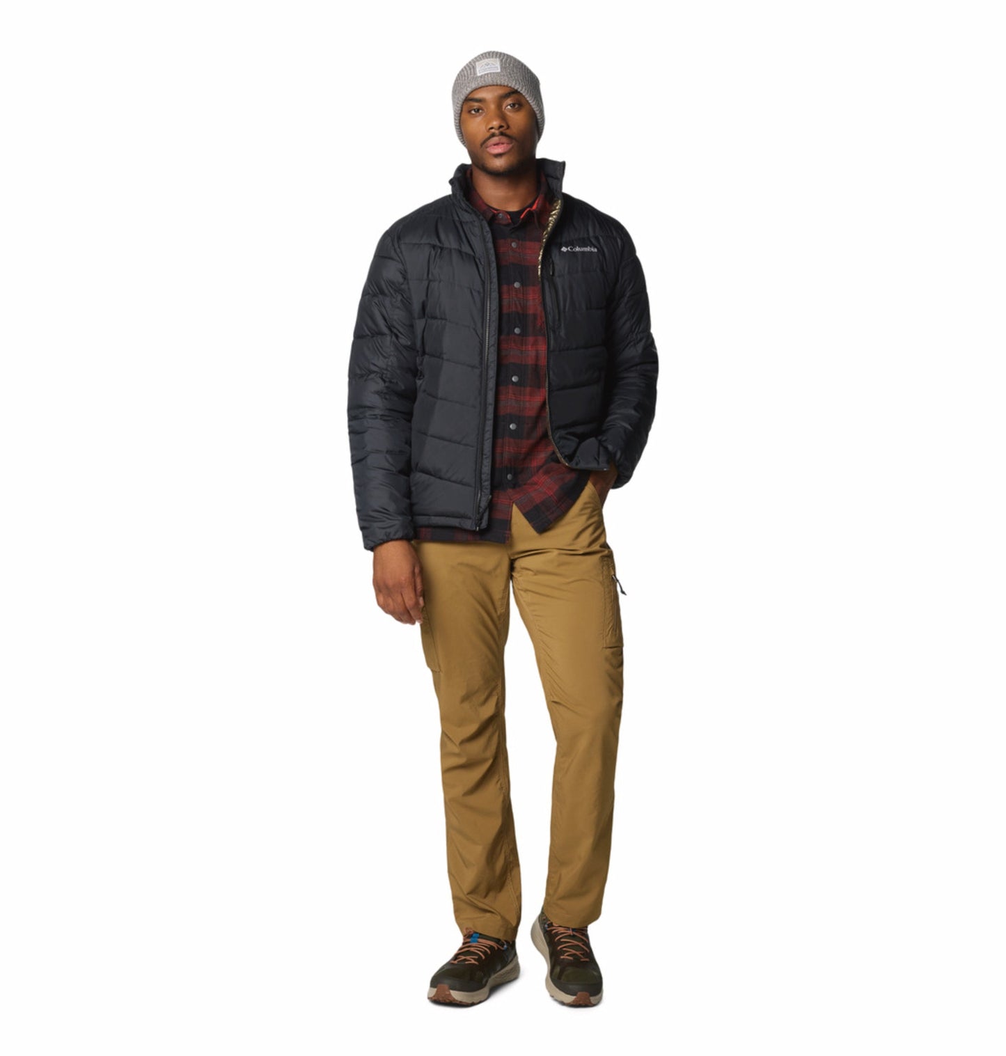 men black omni heat infinity labyrinth loop ii down jacket plus size