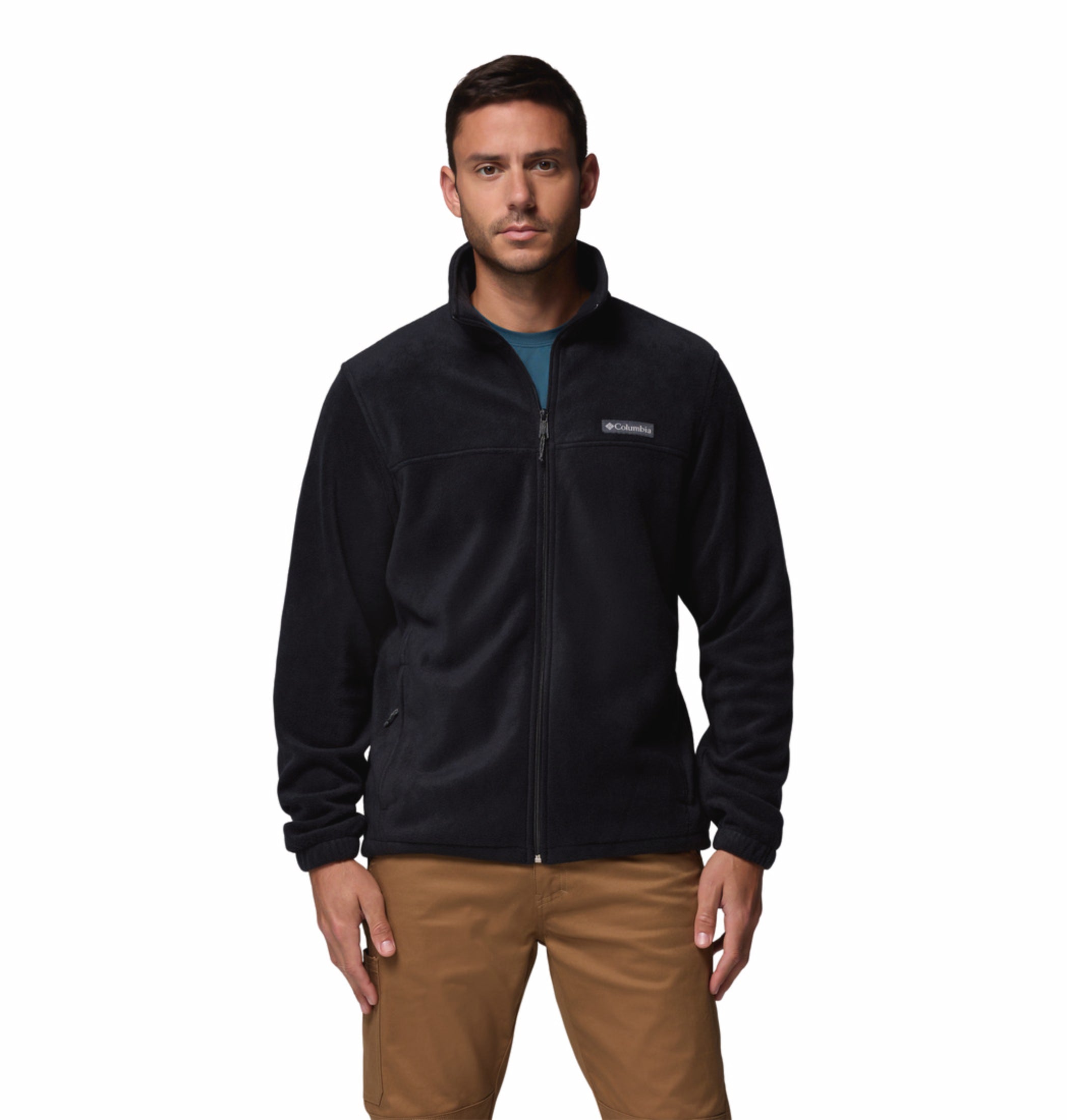 men black steens mountain 2.0 fleece jacket plus size