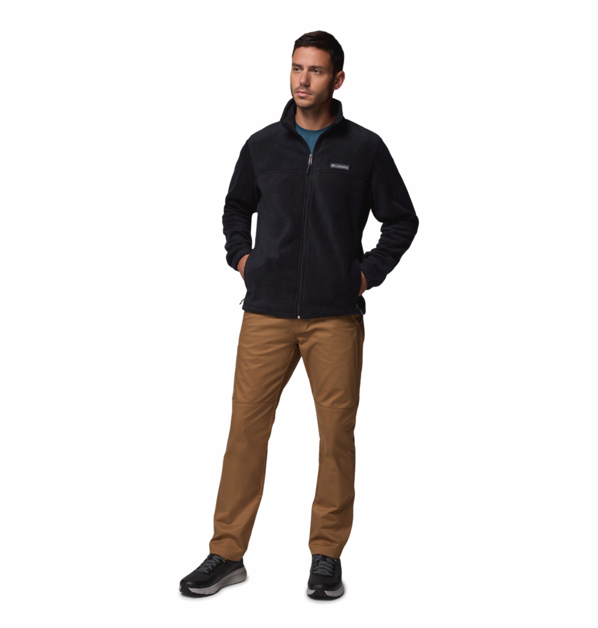 men black steens mountain 2.0 fleece jacket plus size