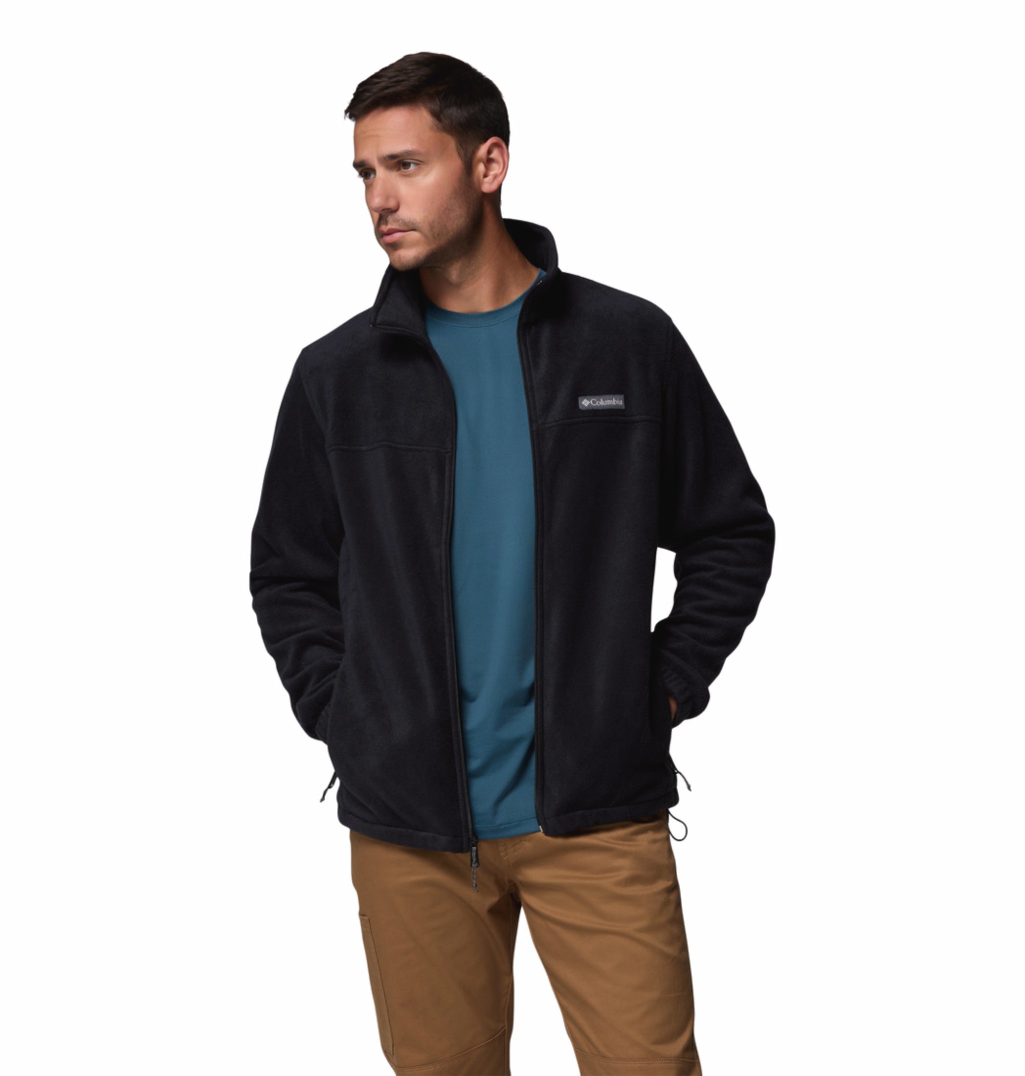 men black steens mountain 2.0 fleece jacket plus size