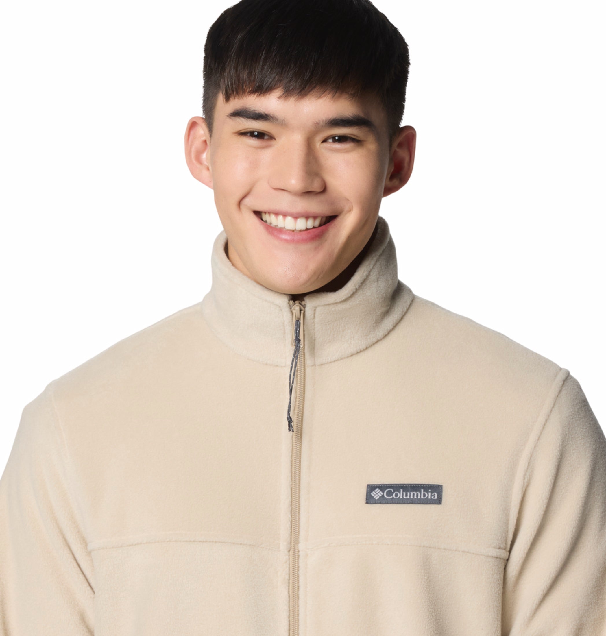 men beige steens mountain 2.0 fleece jacket plus size