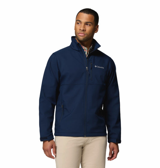 men blue omni shield ascender soft shell jacket plus size