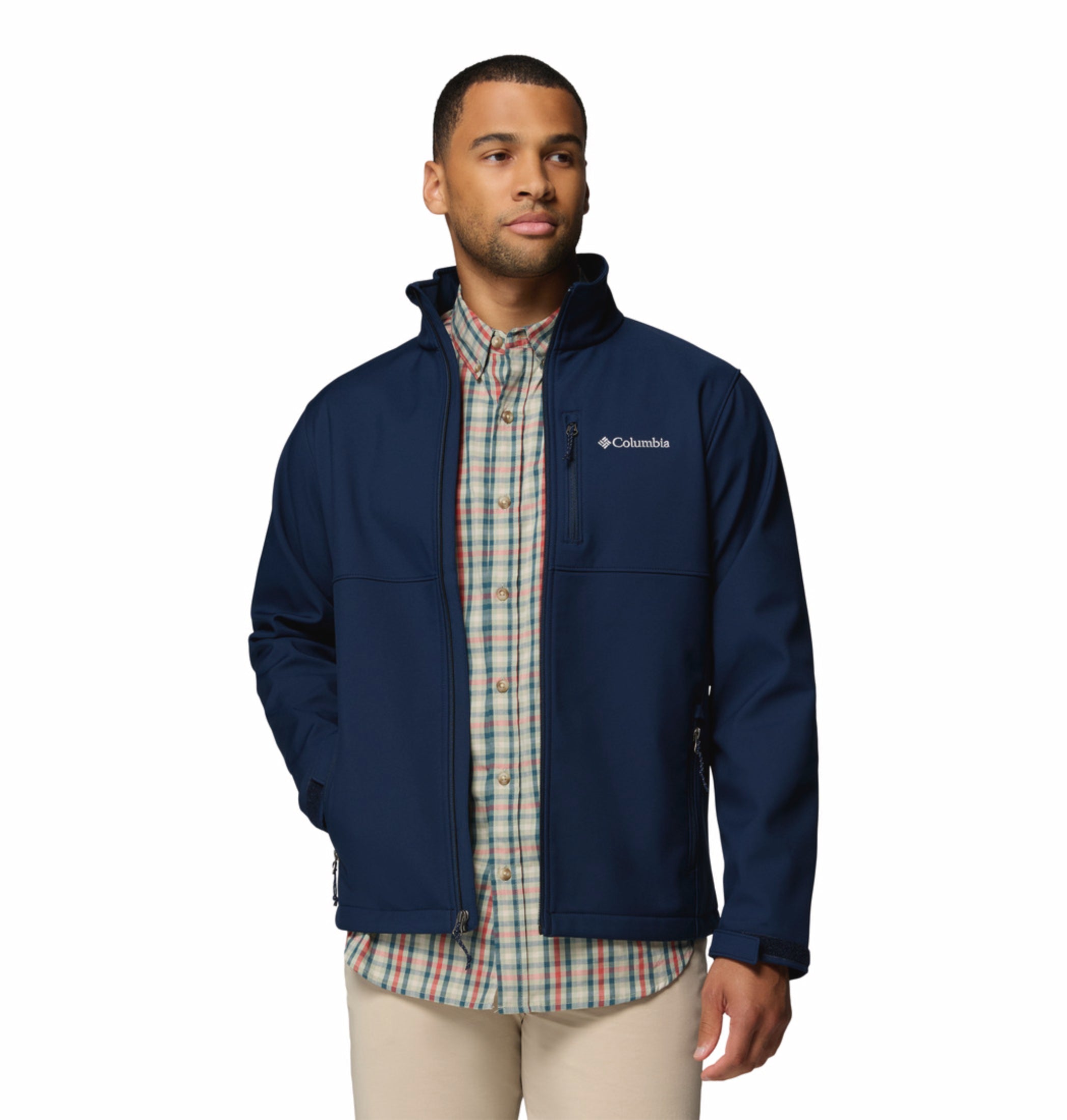 men blue omni shield ascender soft shell jacket plus size