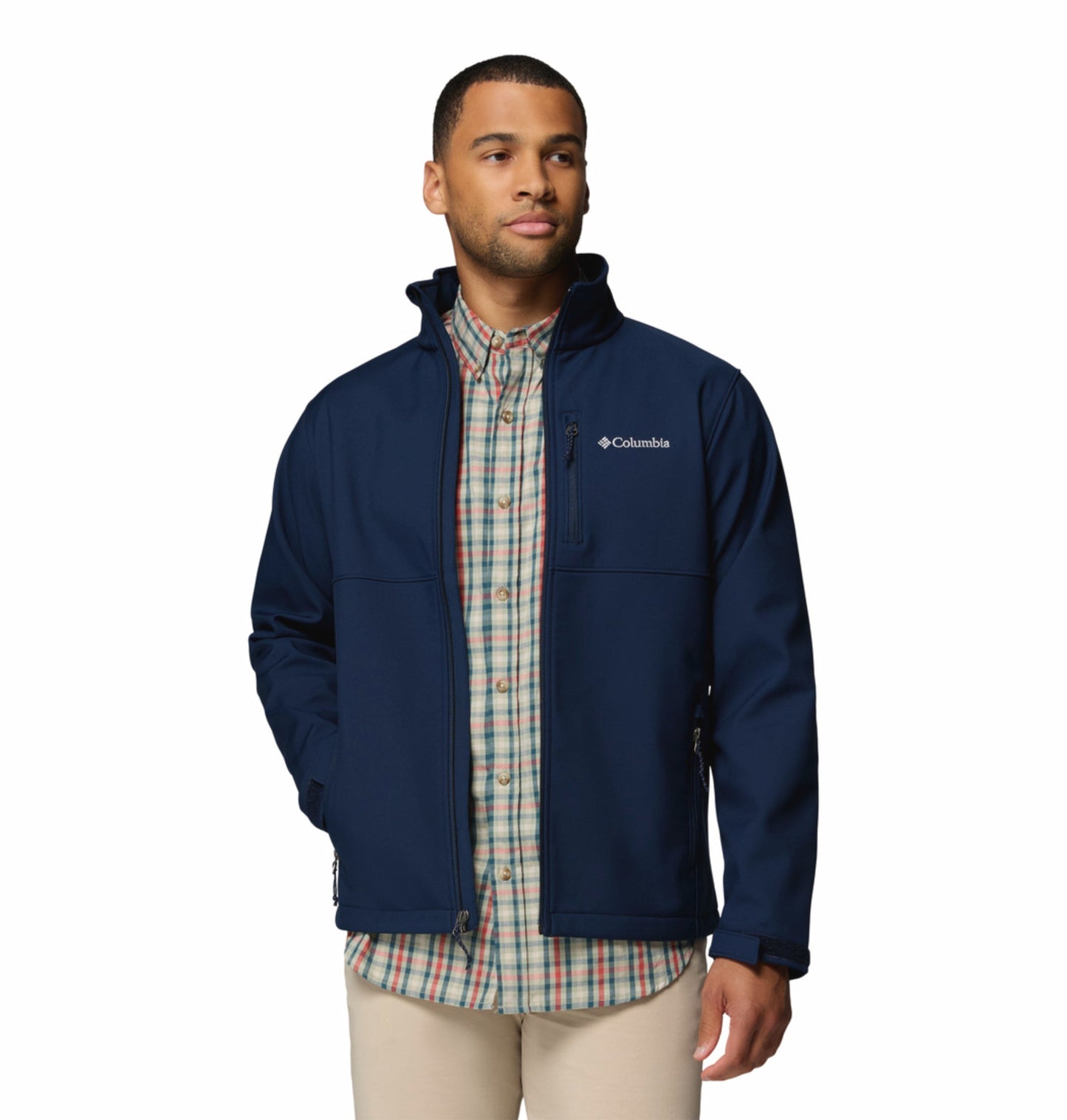 men blue omni shield ascender soft shell jacket plus size