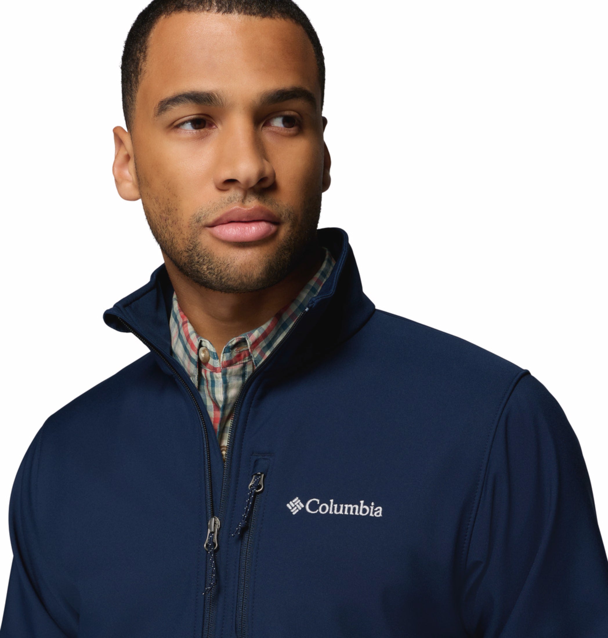 men blue omni shield ascender soft shell jacket plus size