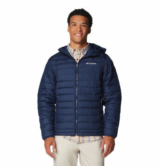men blue omni heat reflective powder lite ii down jacket plus size