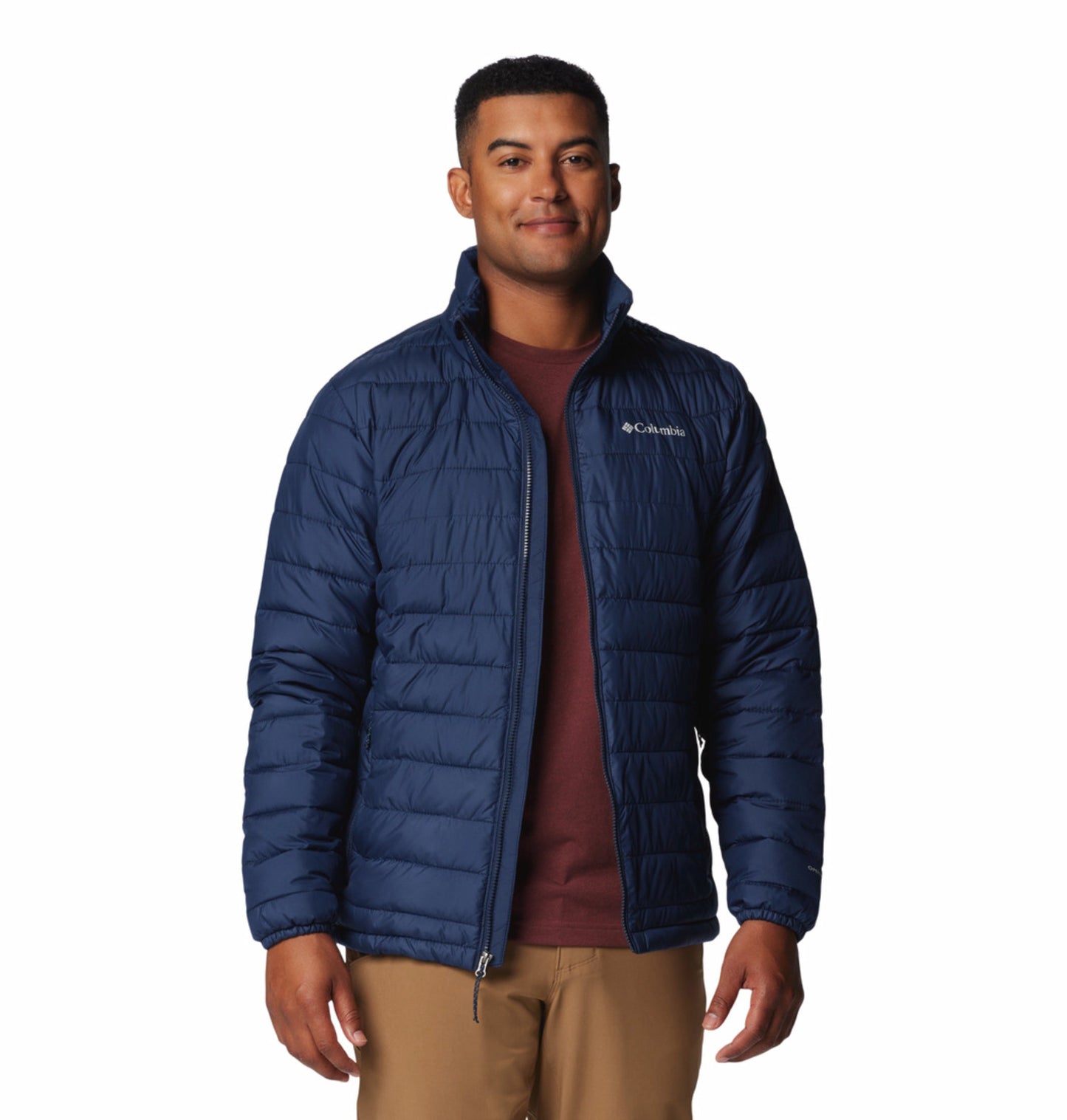 mens blue omni heat reflective powder lite ii down jacket plus size