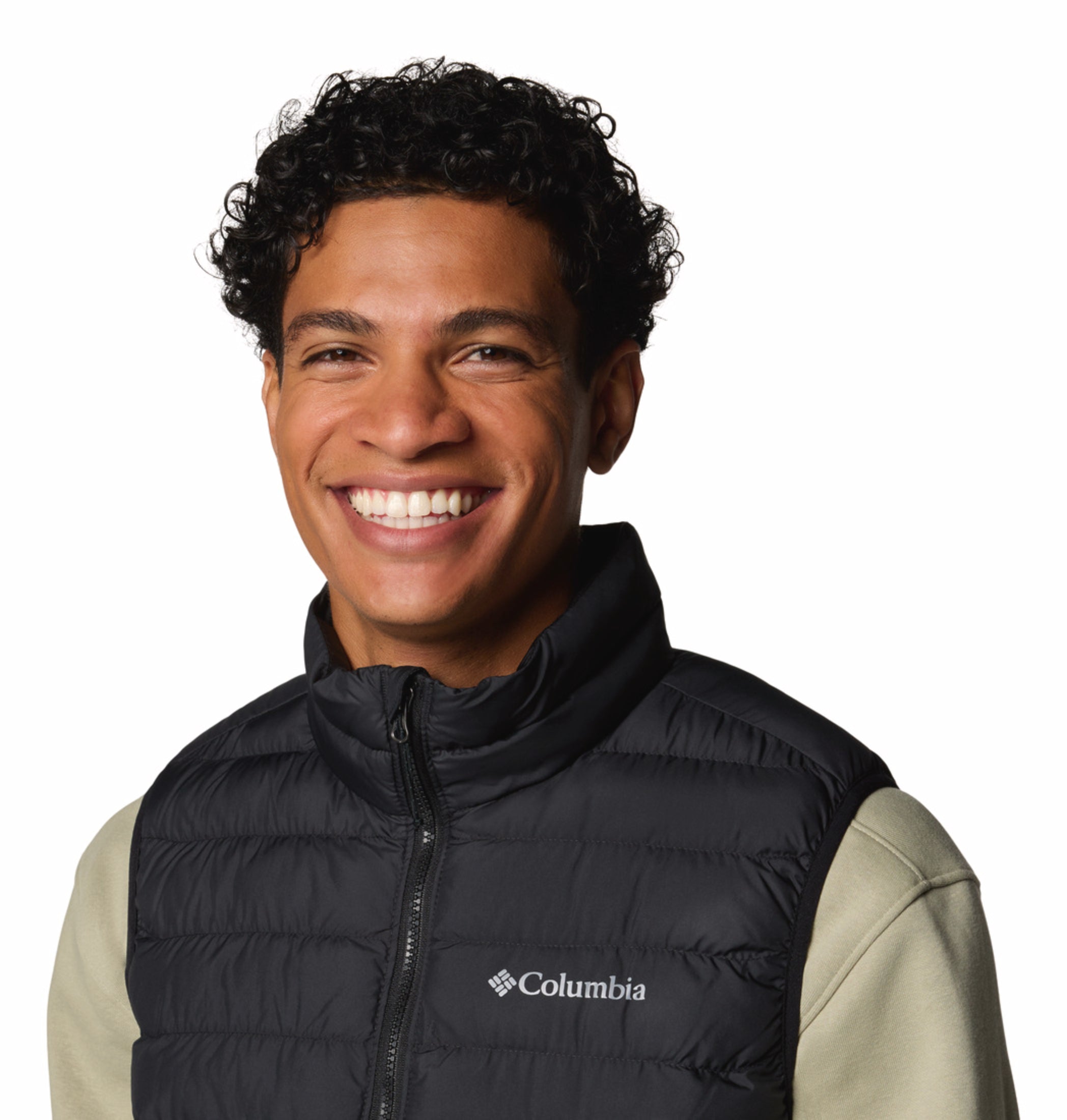 men black omni heat reflective powder lite ii vest plus size