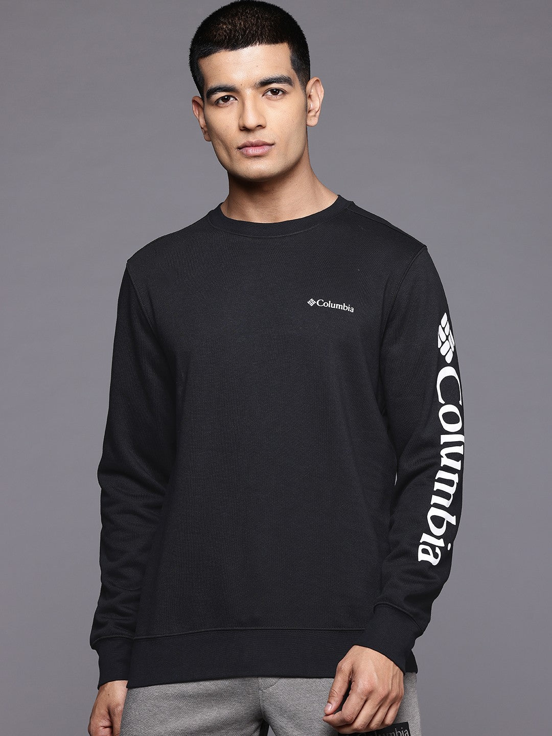Columbia Men Black Beaumount Crew
