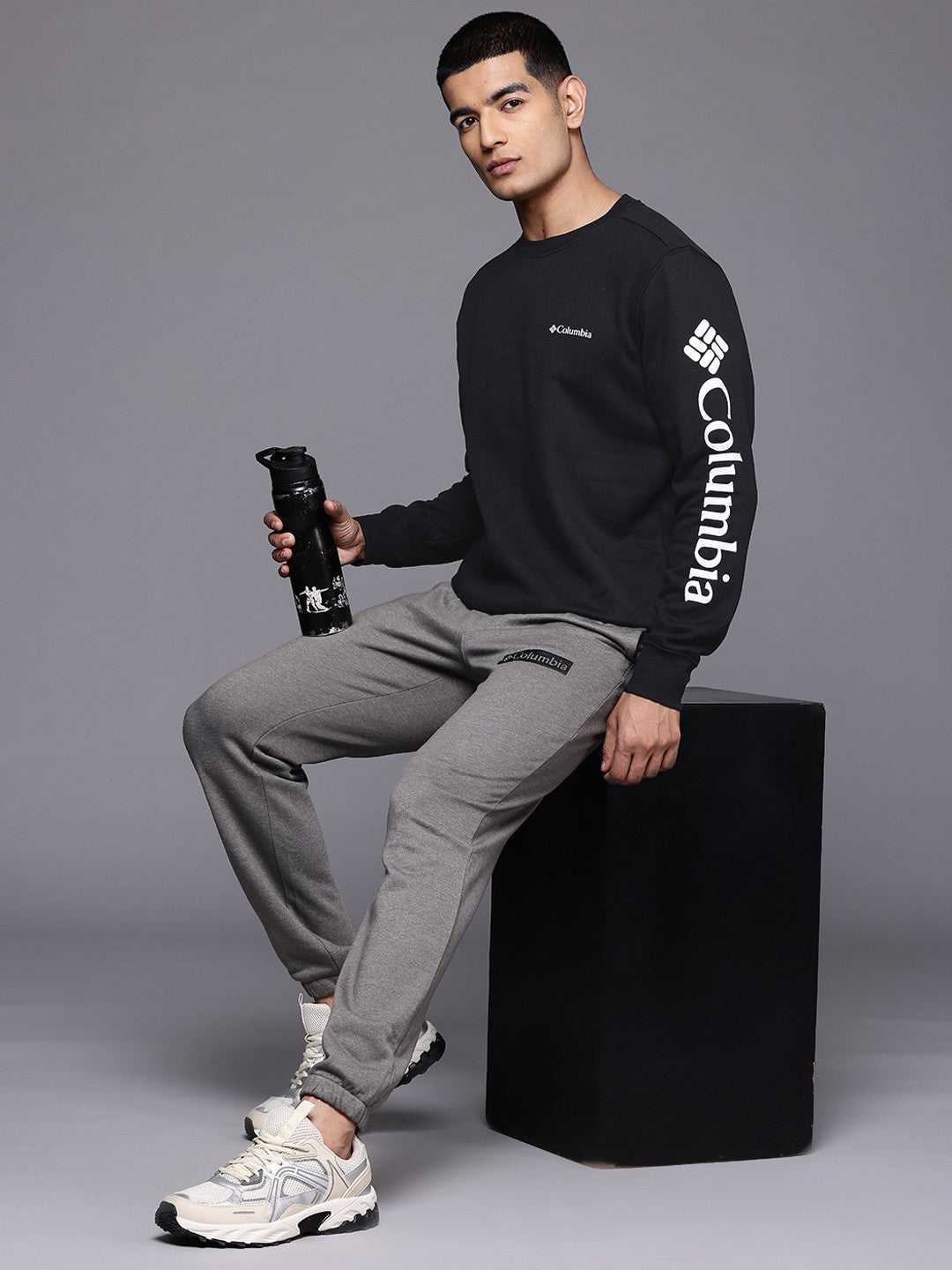 Columbia Men Black Beaumount Crew