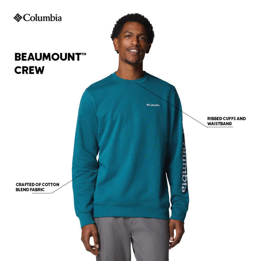 Columbia Mens Blue Beaumount Crew Pullover