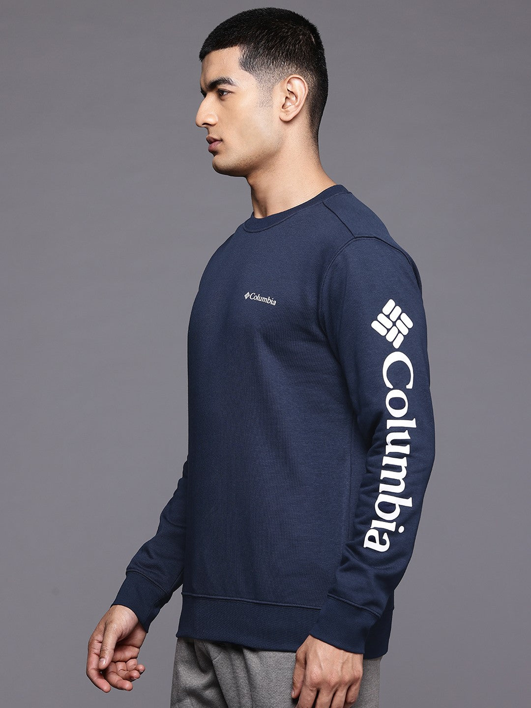 Columbia Men Blue Beaumount Crew