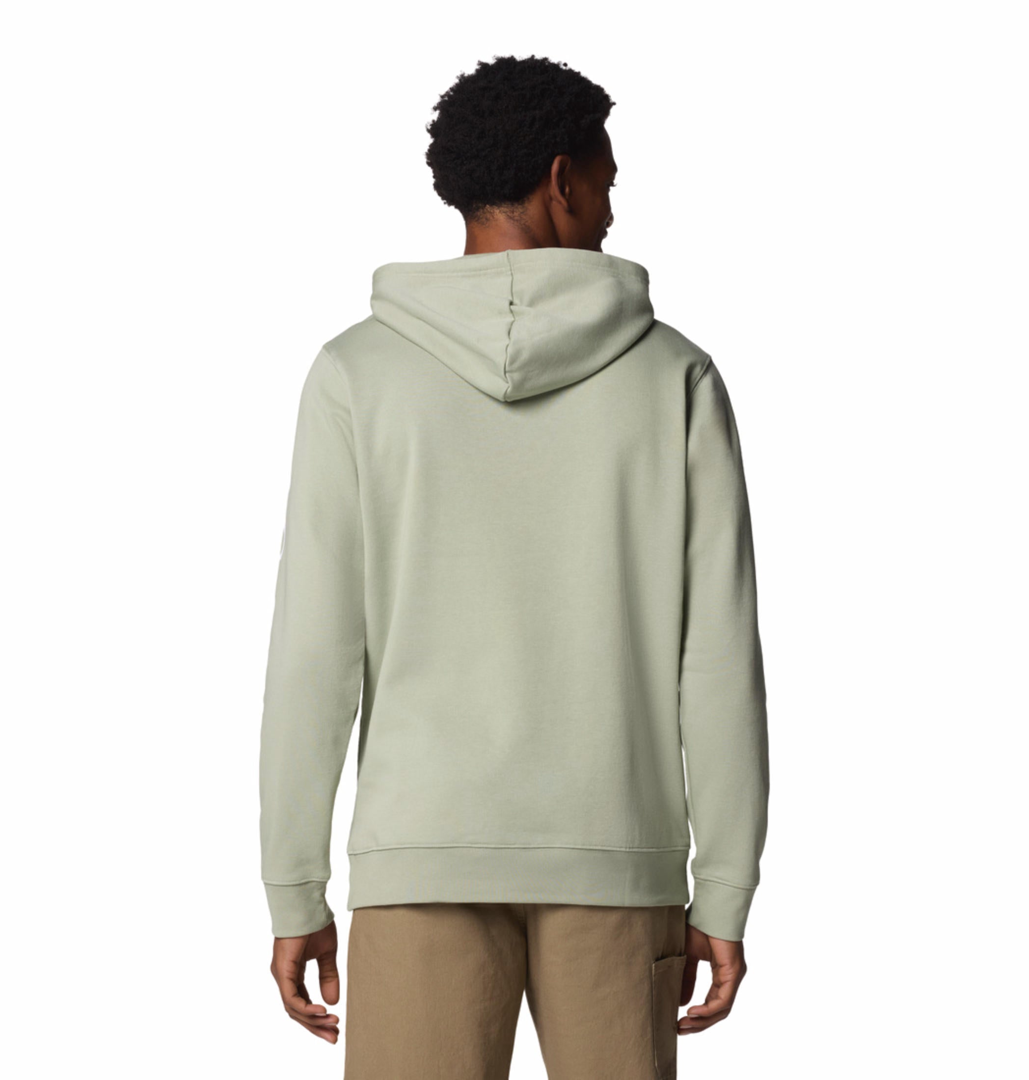 A Men Wearing Columbia Men Green Beaumount Hoodie