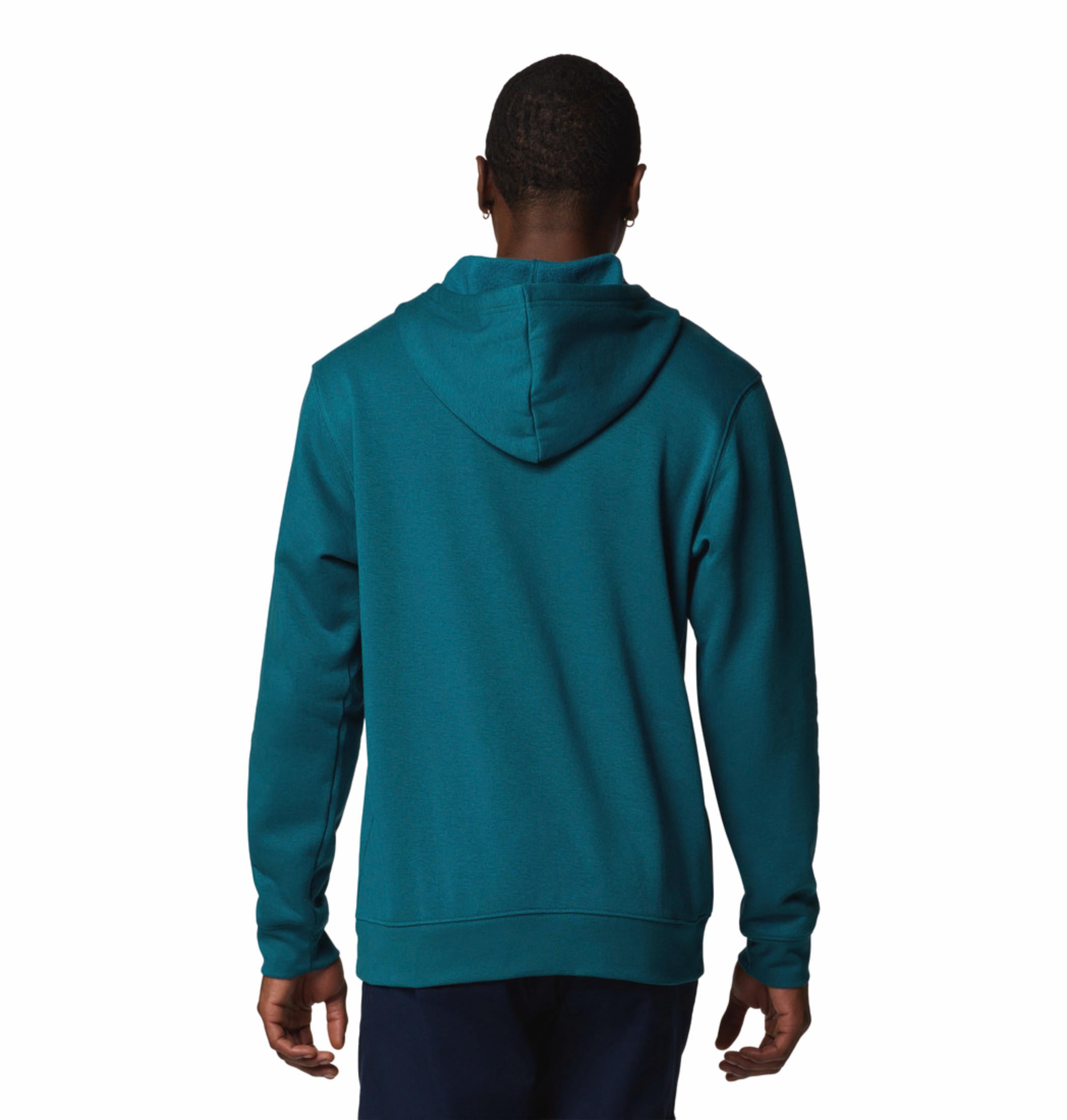 A Men Wearing Columbia Men Blue Beaumount Hoodie