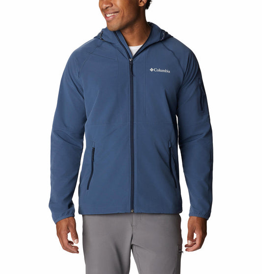 Columbia Men Navy Blue Columbia Men Tall Heights Hooded Softshell Jacket