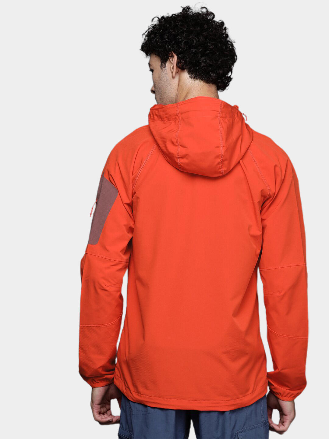 Columbia Men Orange Tall Heights Hooded Softshell