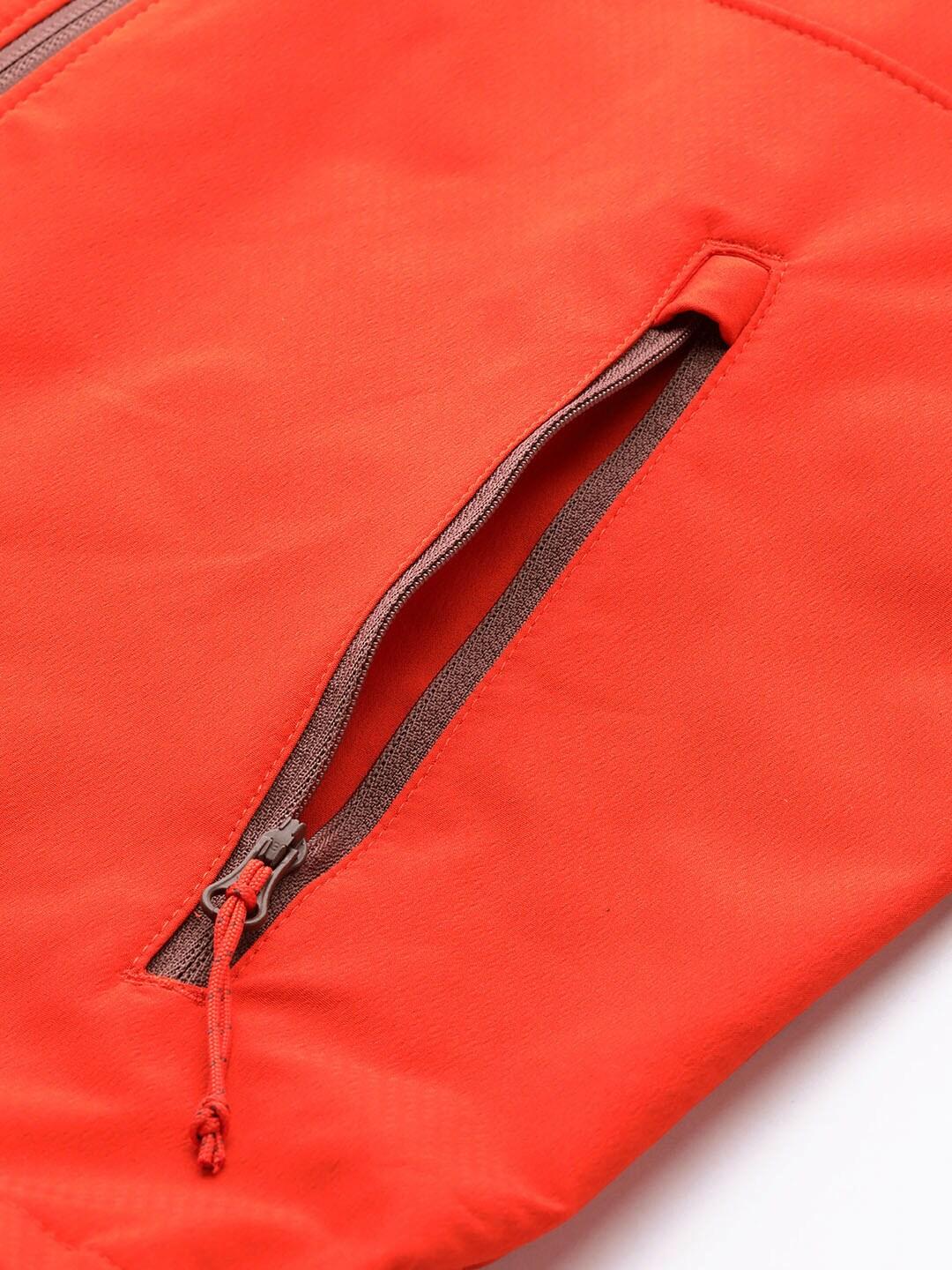Columbia Men Orange Tall Heights Hooded Softshell