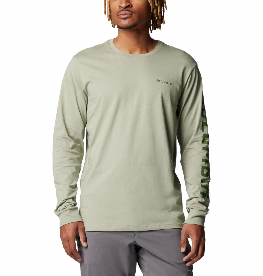 Columbia Men Green Rockaway River Graphic LS Tee
